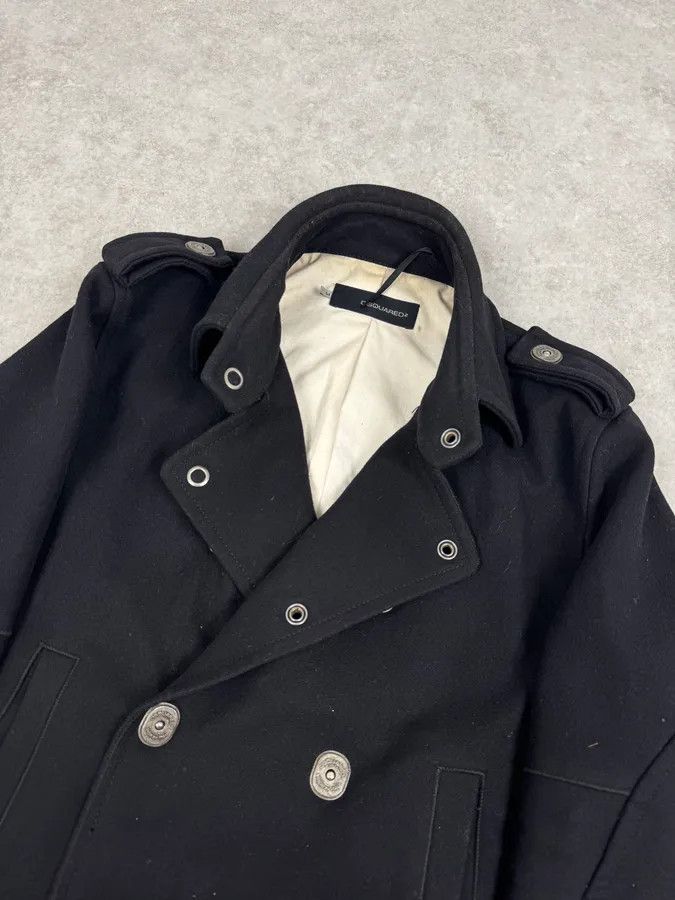 Dsquared2 AW2007 Dsquared2 Black Wool Buttoned Caban Jacket Size US M / EU 48-50 / 2 - 5 Thumbnail
