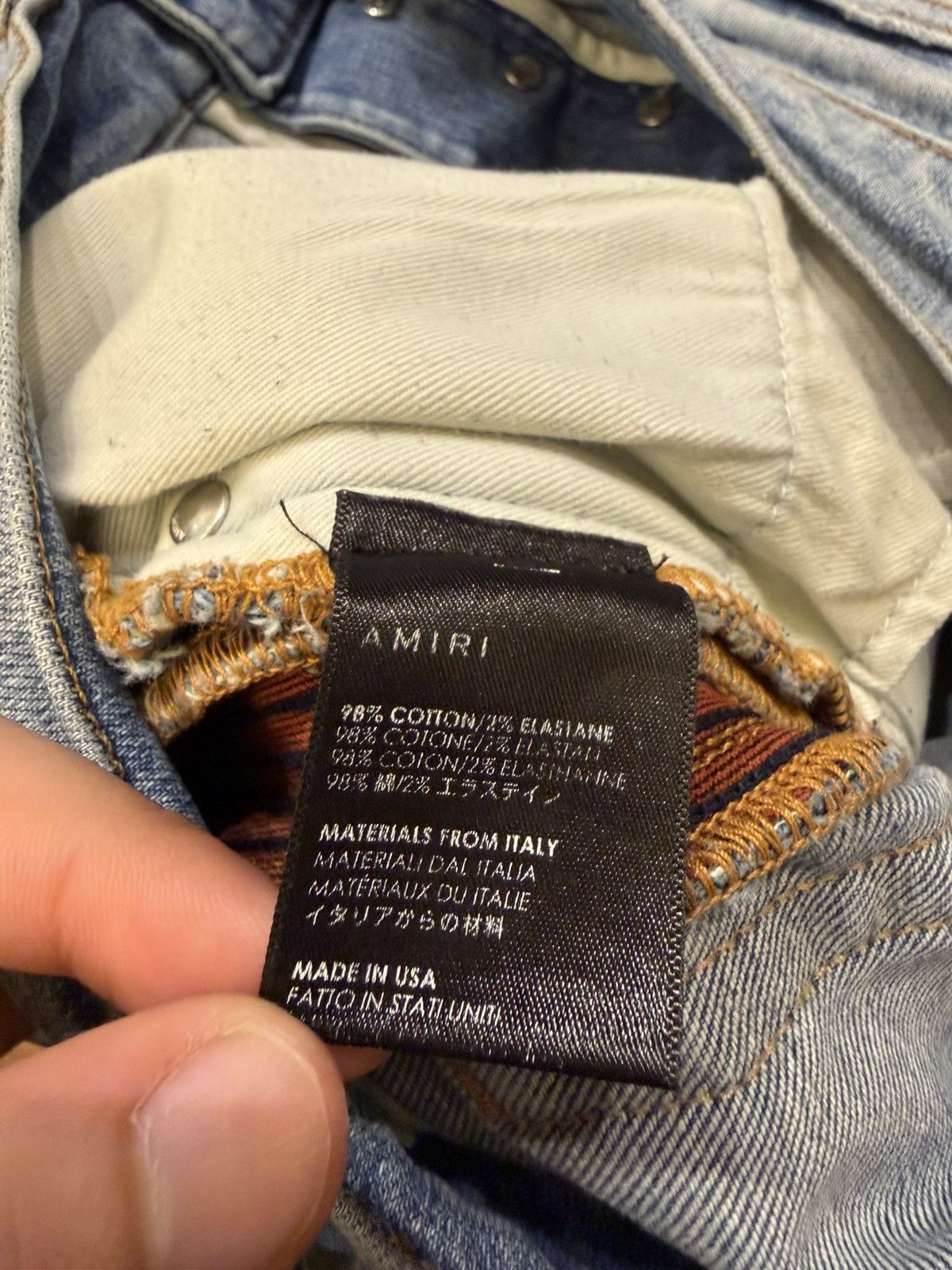 Amiri Amiri Half Track Zipper Denim Jeans Size US 34 / EU 50 - 4 Thumbnail
