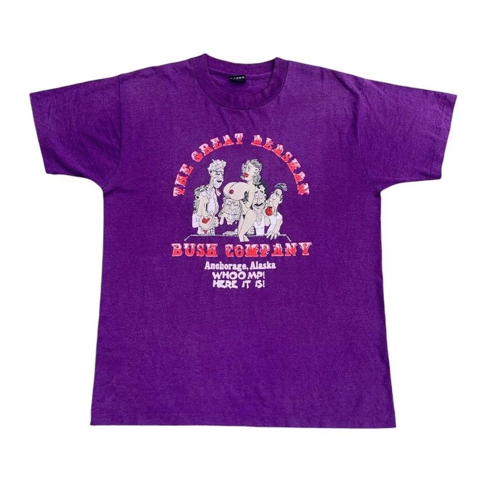Vintage Vintage 90s The Great Alaskan Bush Company Porn Tee Size US L / EU 52-54 / 3 - 2 Thumbnail