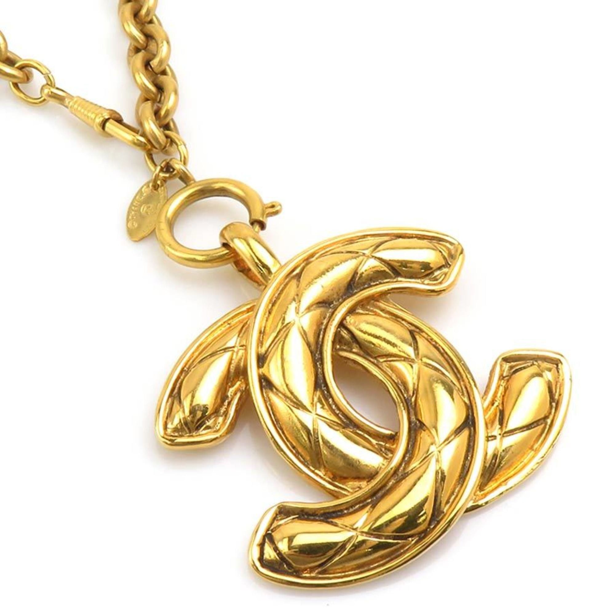 Chanel CHANEL Coco Mark Metal Gold Necklace for Women, Free Shipping, e61571a Size ONE SIZE - 1 Thumbnail