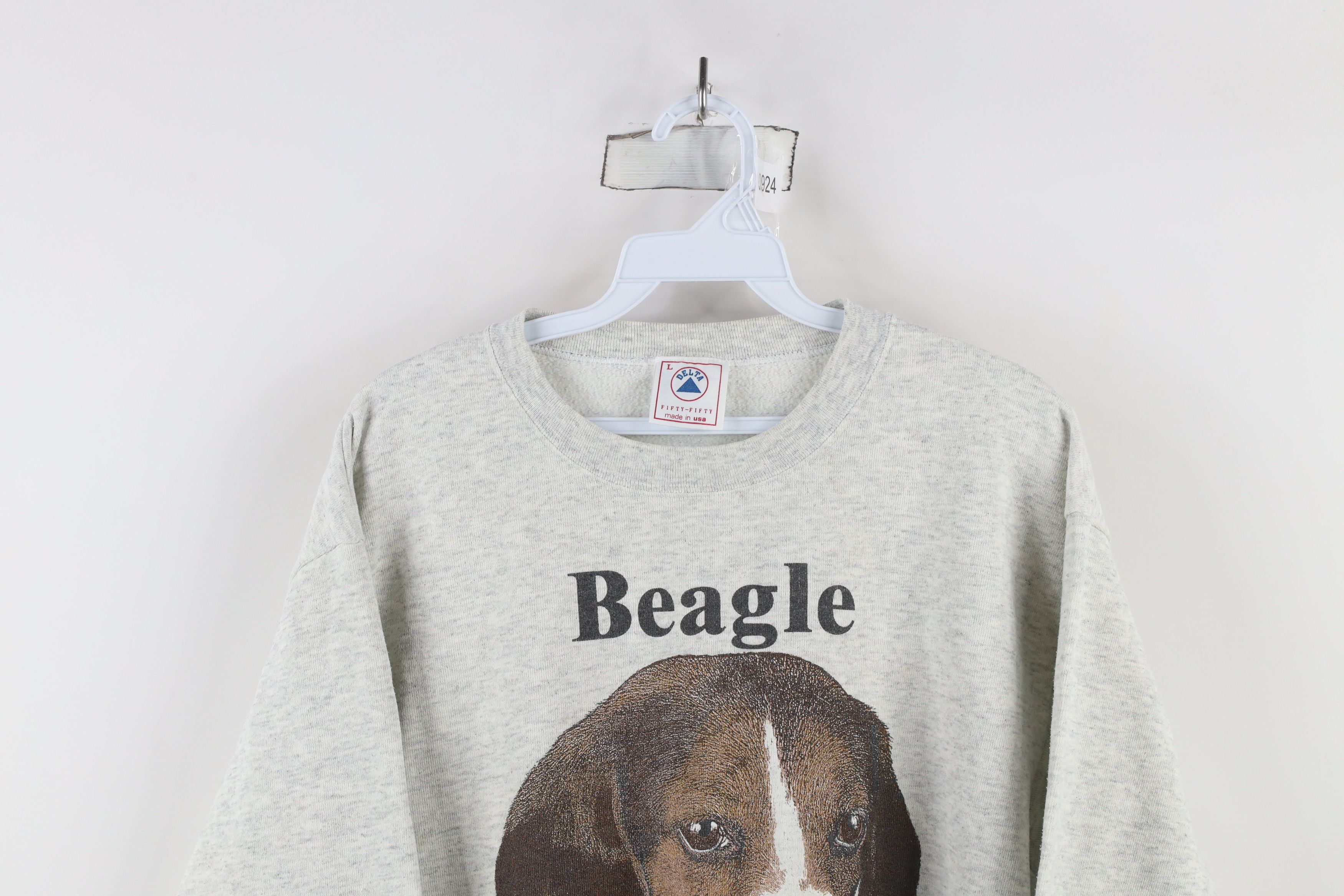 Vintage Vintage 80s Streetwear Spell Out Beagle Dog Sweatshirt USA Size US L / EU 52-54 / 3 - 2 Thumbnail