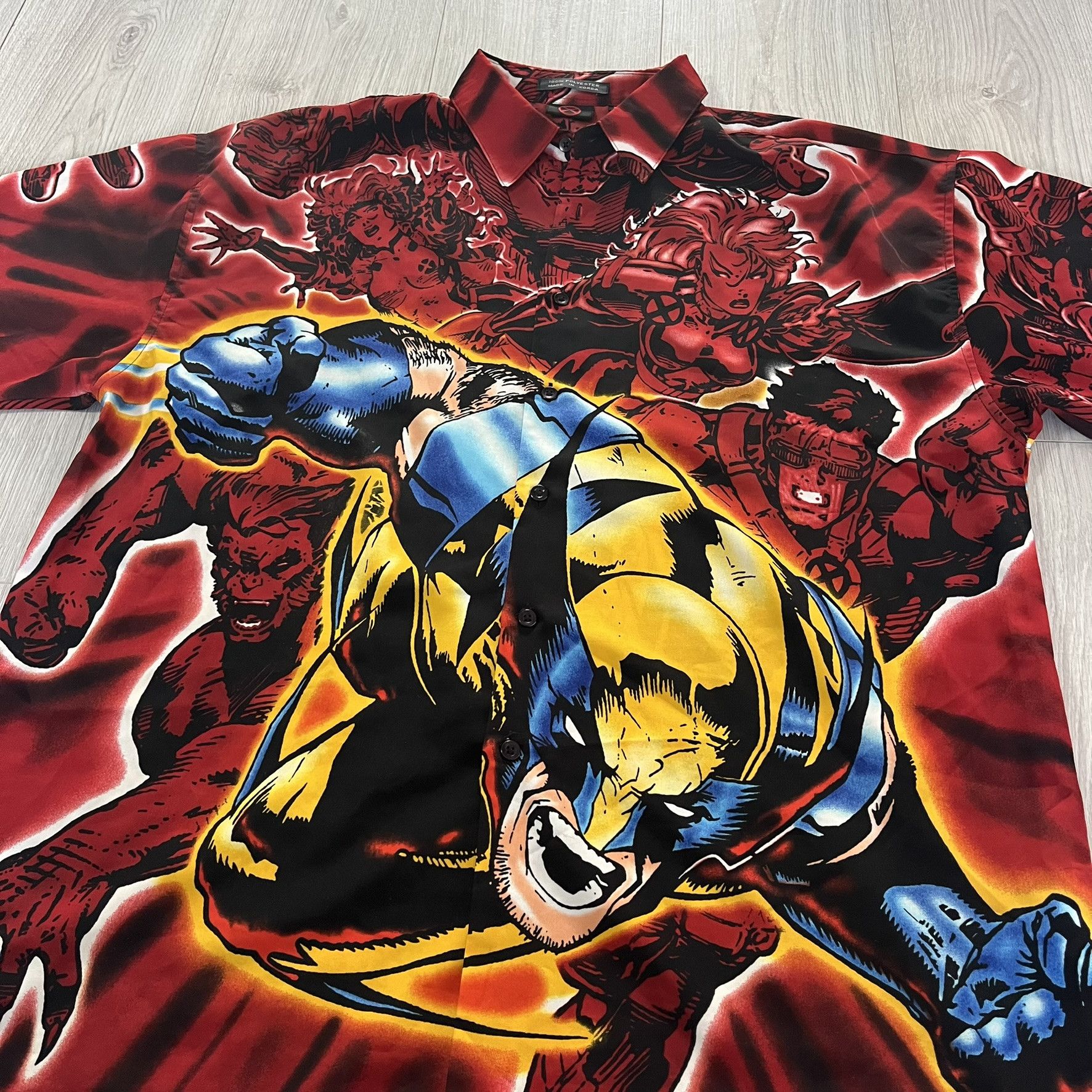 Marvel Comics marvel x-men wolverine 2001 button shirt Size US L / EU 52-54 / 3 - 2 Thumbnail