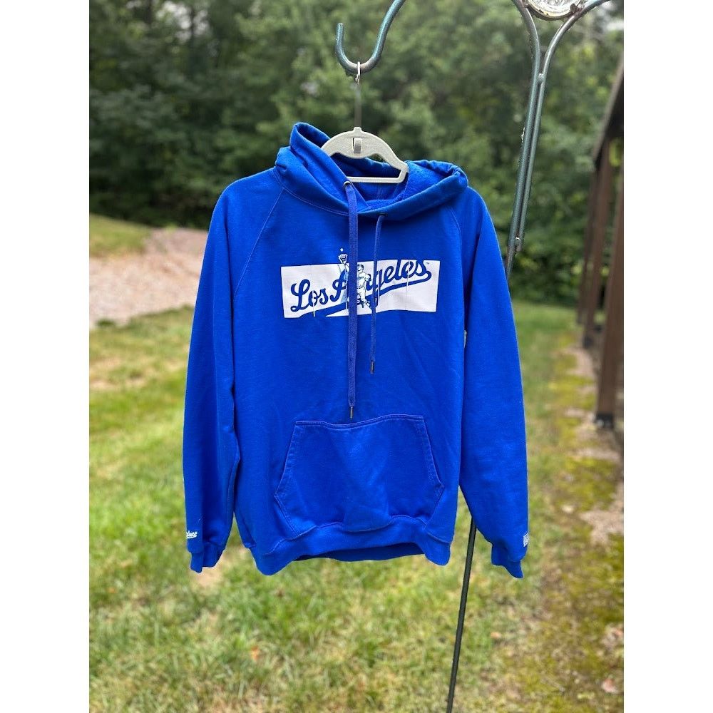 Los Angeles Apparel Los Angeles Dodgers Unisex Men's Hoodie M Blue Scroll Logo Size US M / EU 48-50 / 2 - 1 Thumbnail