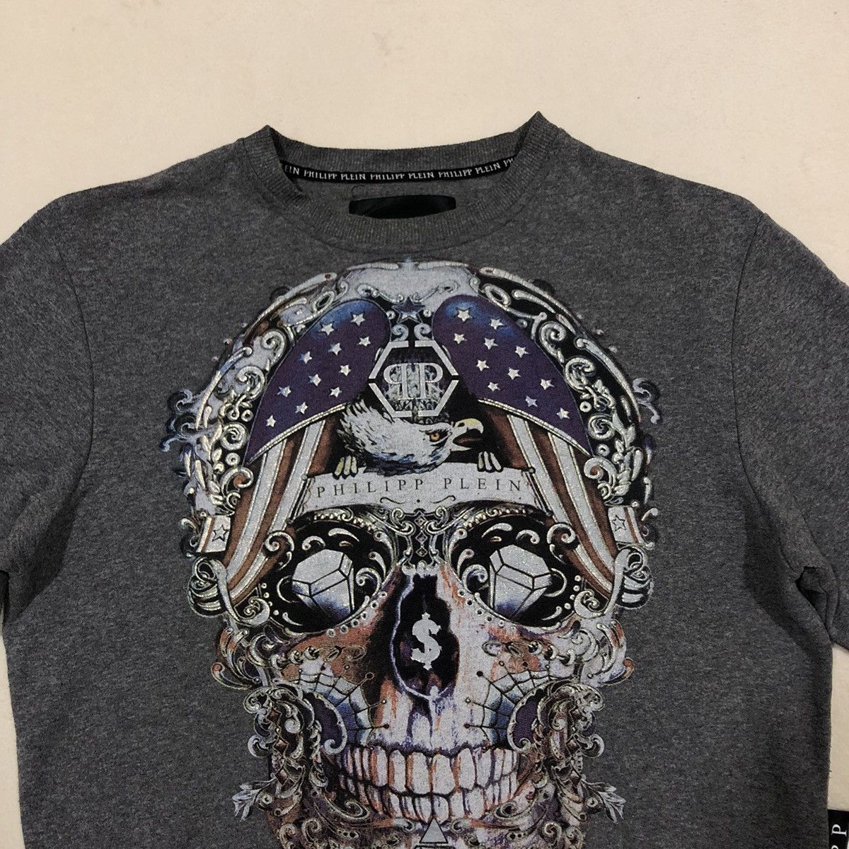 Philipp Plein PHILIPP PLEIN Big Skull Print Sweatshirt Size US XL / EU 56 / 4 - 2 Thumbnail