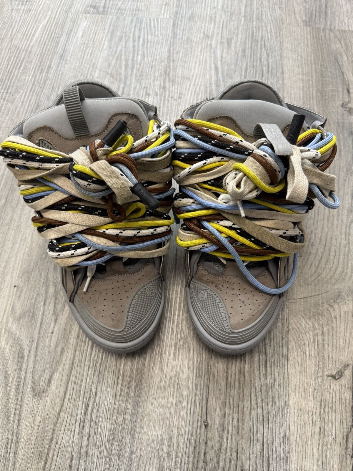 Lanvin Lanvin Curb Sneakers - Grey (Multi Laced) Size US 12 / EU 45 - 2 Thumbnail