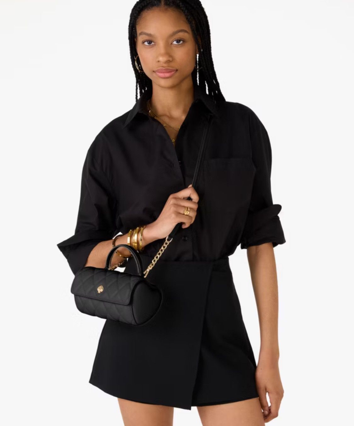 Kate Spade NWT KATE SPADE Heart Barrel Quilted Leather Crossbody Size ONE SIZE - 7 Thumbnail