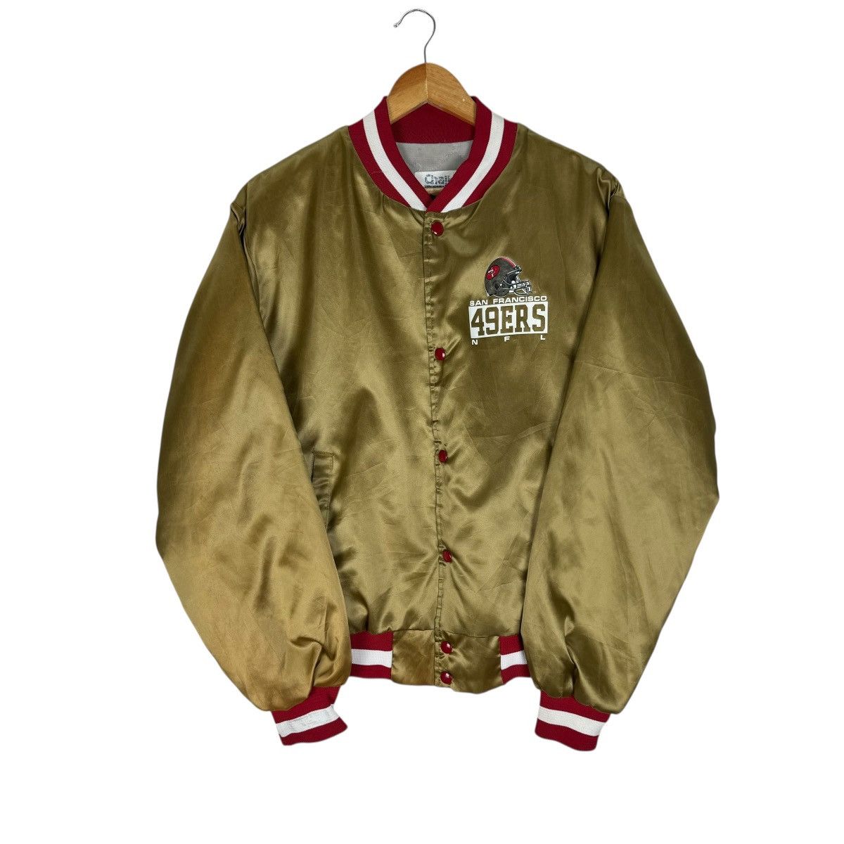 Chalk Line ⚡️SAN FRANCISCO 49ERS NFL VARSITY JACKET Size US L / EU 52-54 / 3 - 2 Thumbnail