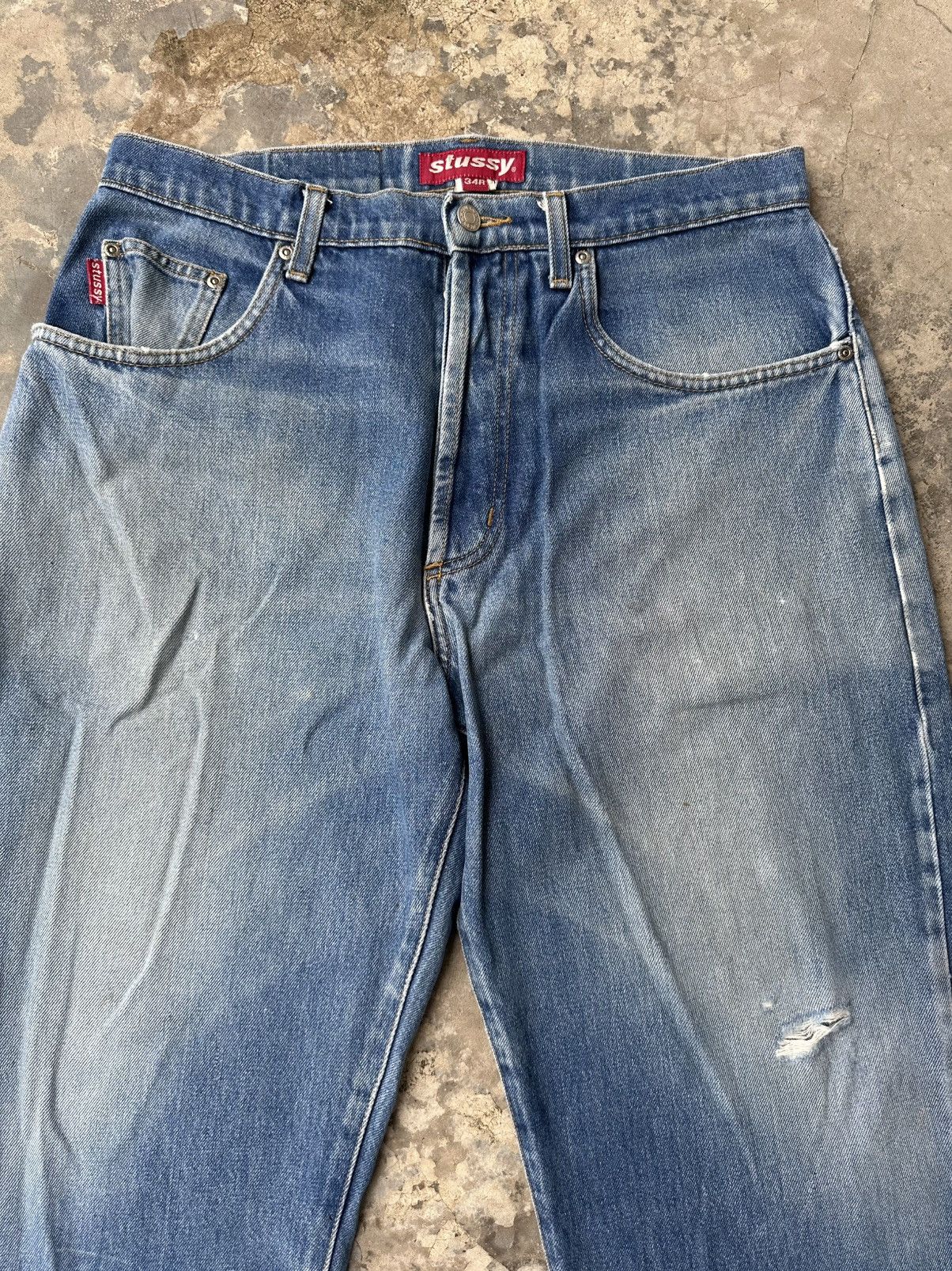 Stussy × Vintage Vintage Stussy Denim Jeans Size US 34 / EU 50 - 5 Thumbnail