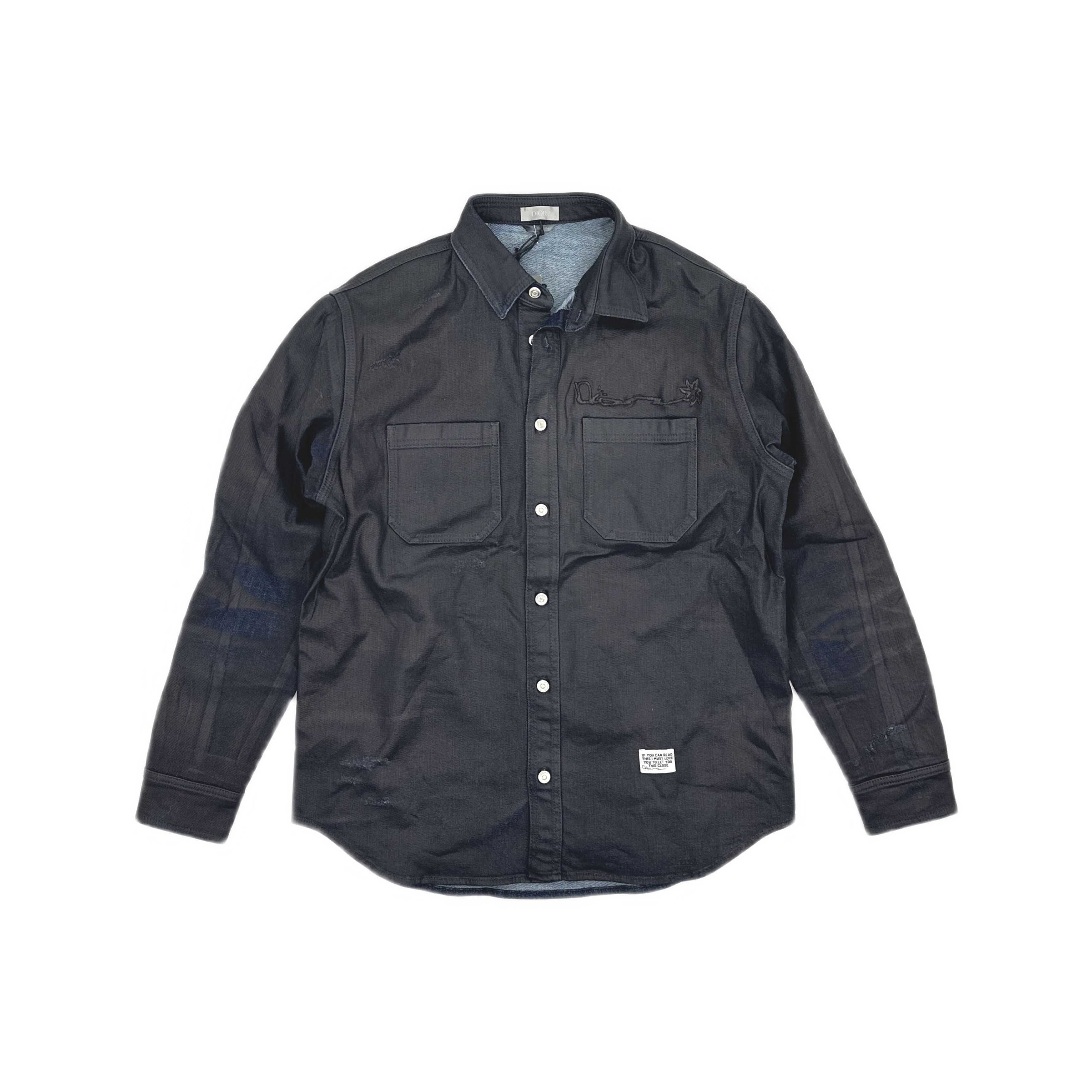 Dior Dior x Travis Scott Cactus Jack Denim Shirt 39 Size US M / EU 48-50 / 2 - 1 Thumbnail