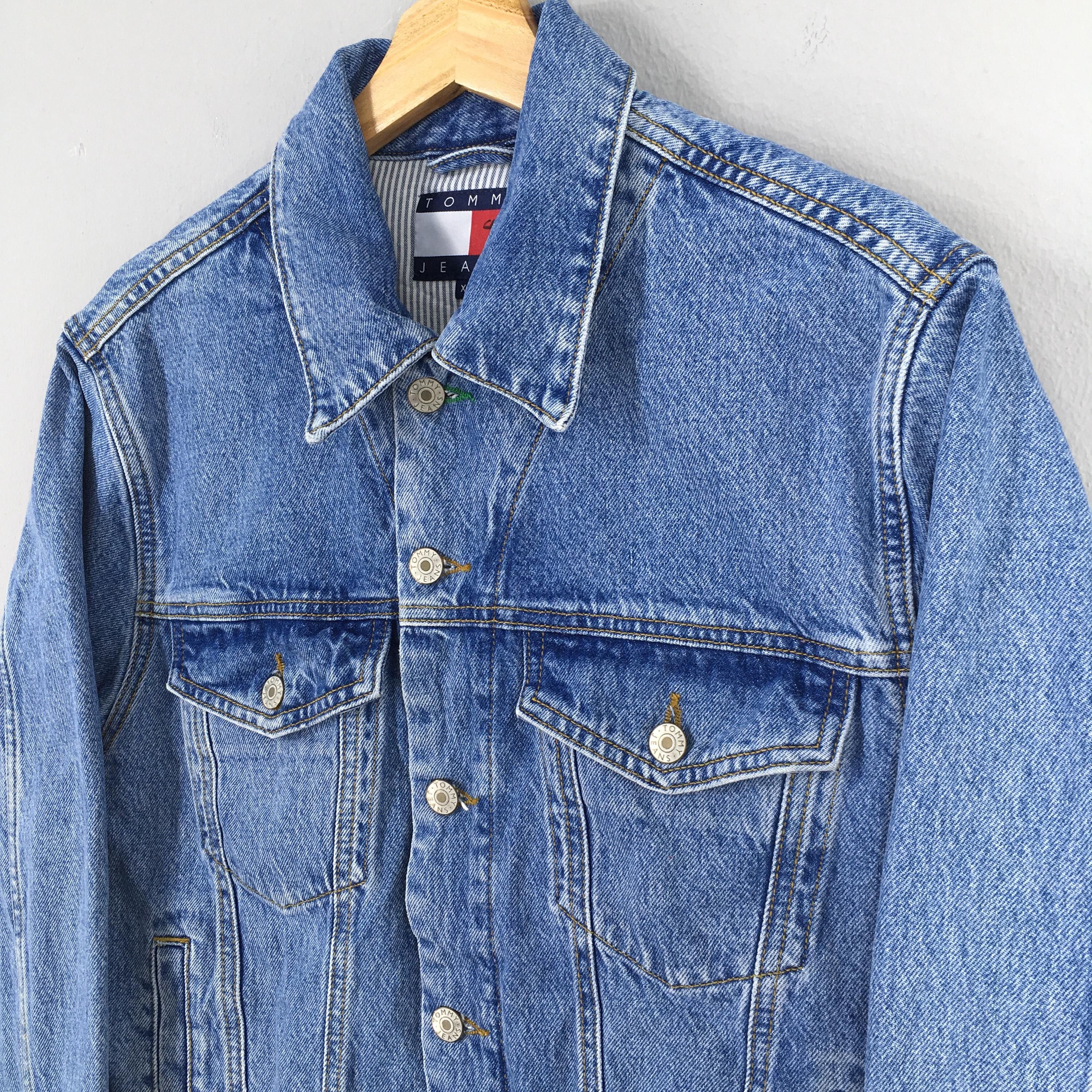 Tommy Hilfiger Vintage Tommy Hilfiger Trucker Denim Jacket XSmall Size US XS / EU 42 / 0 - 5 Thumbnail