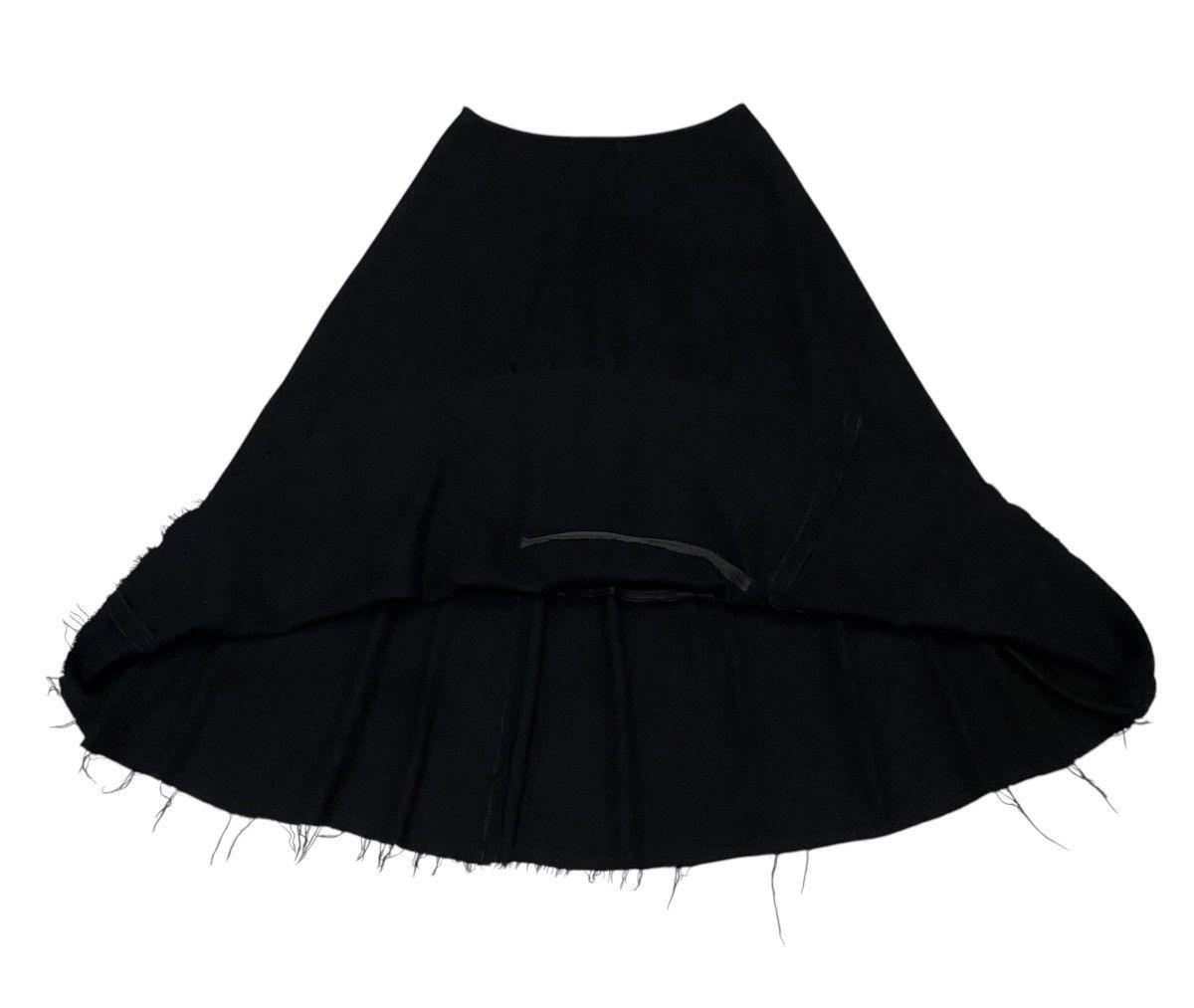 Comme des Garcons Tricot Comme Des Garçons AD2002 Wool Hem Faux Fur Skirt Size 26" / US 2 / IT 38 - 3 Thumbnail