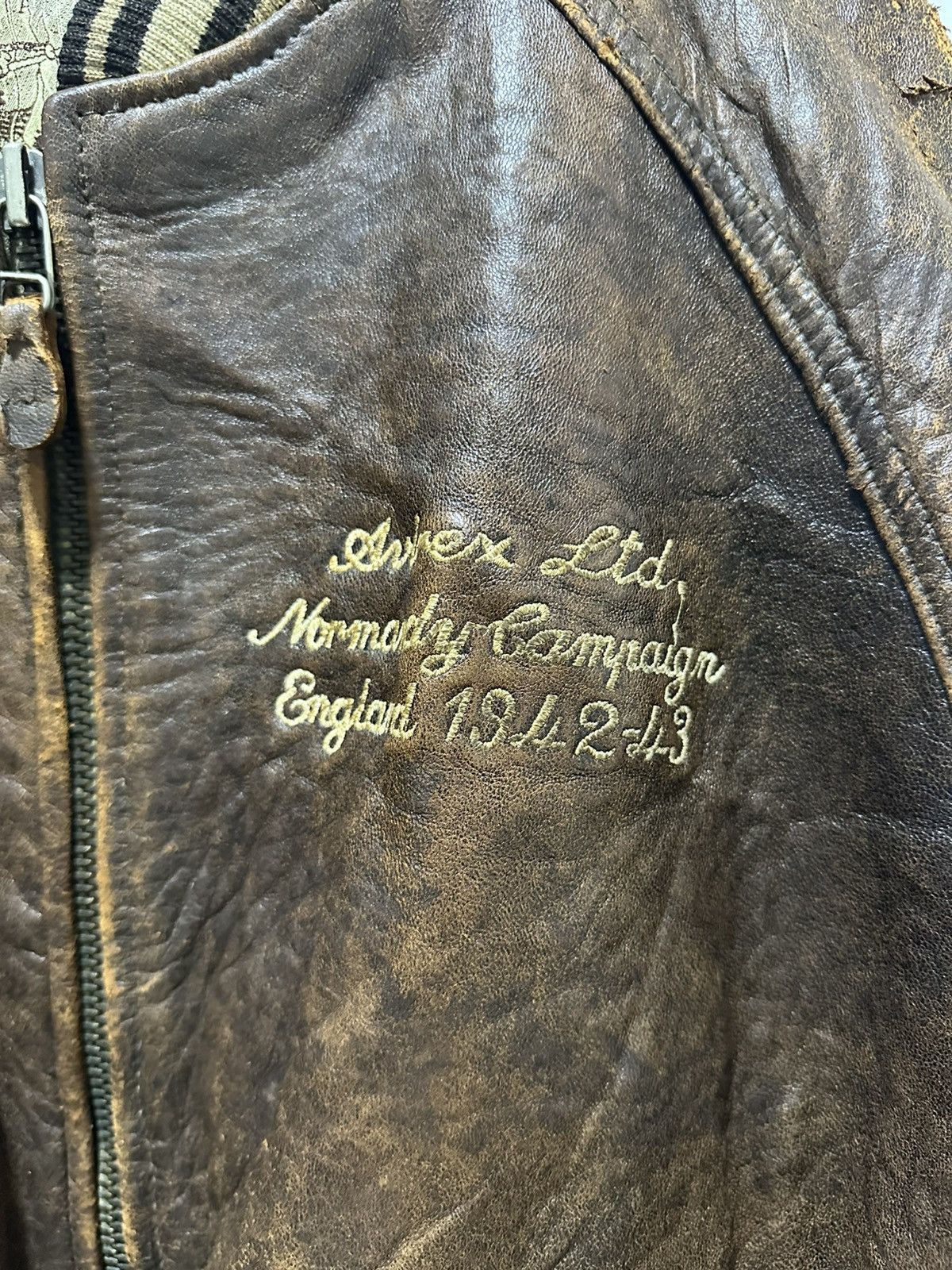 Avirex Vintage Avirex Leather Jacket Bomber Jacket Design USA Size US M / EU 48-50 / 2 - 3 Thumbnail