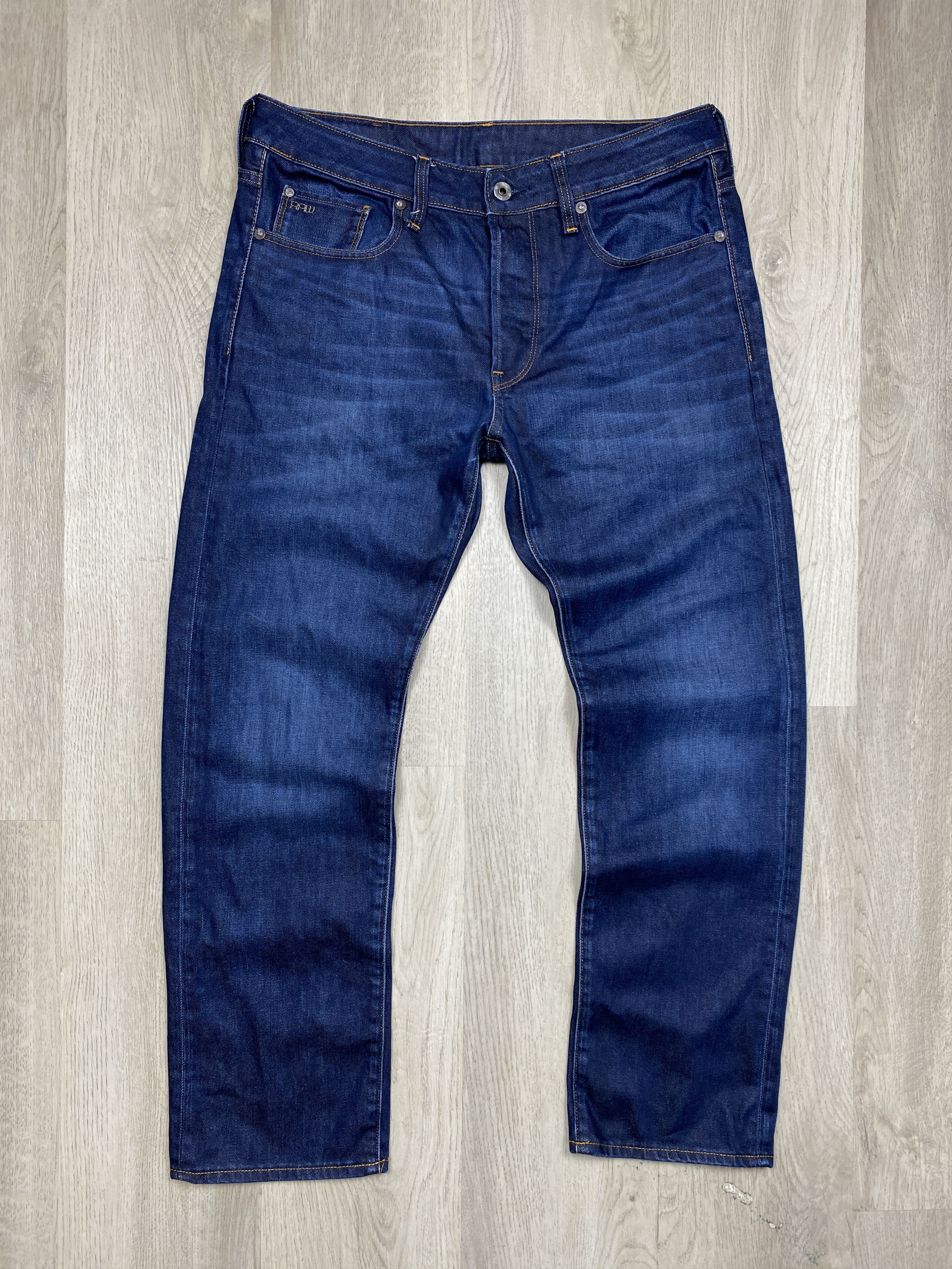 G-Star G Star Raw 3301 Straight Mens Denim Pants Jeans Size US 32 / EU 48 - 5 Thumbnail
