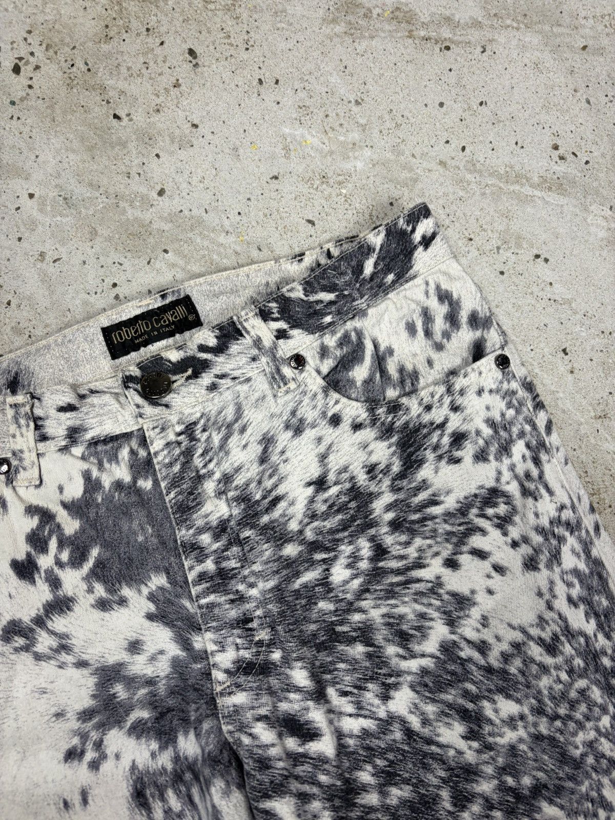 Roberto Cavalli FW1999 Roberto Cavalli Furry Cawprint Movement Pants Size 28" / US 6 / IT 42 - 6 Thumbnail