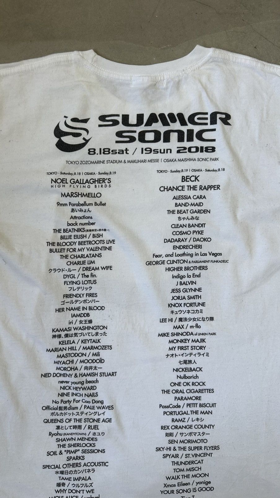 Vintage VINTAGE SUMMER SONIC 2018 TEE Size US M / EU 48-50 / 2 - 7 Thumbnail