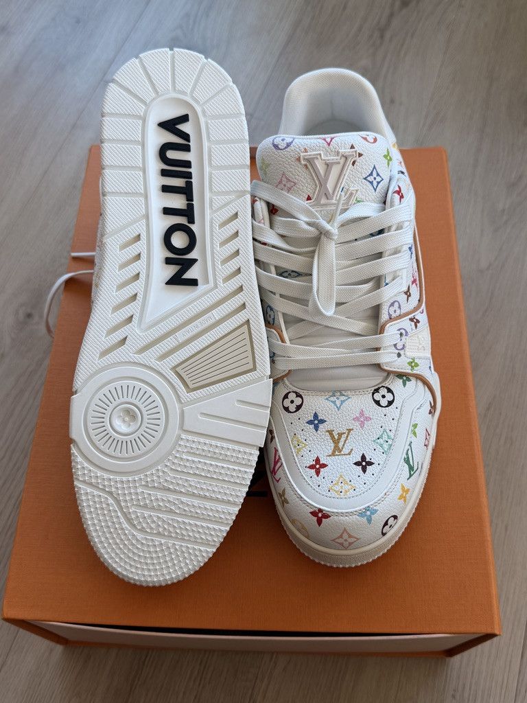 Louis Vuitton × Takashi Murakami Louis Vuitton Takashi Murakami White Monogram Trainer LV10 Size US 9 / EU 42 - 8 Thumbnail
