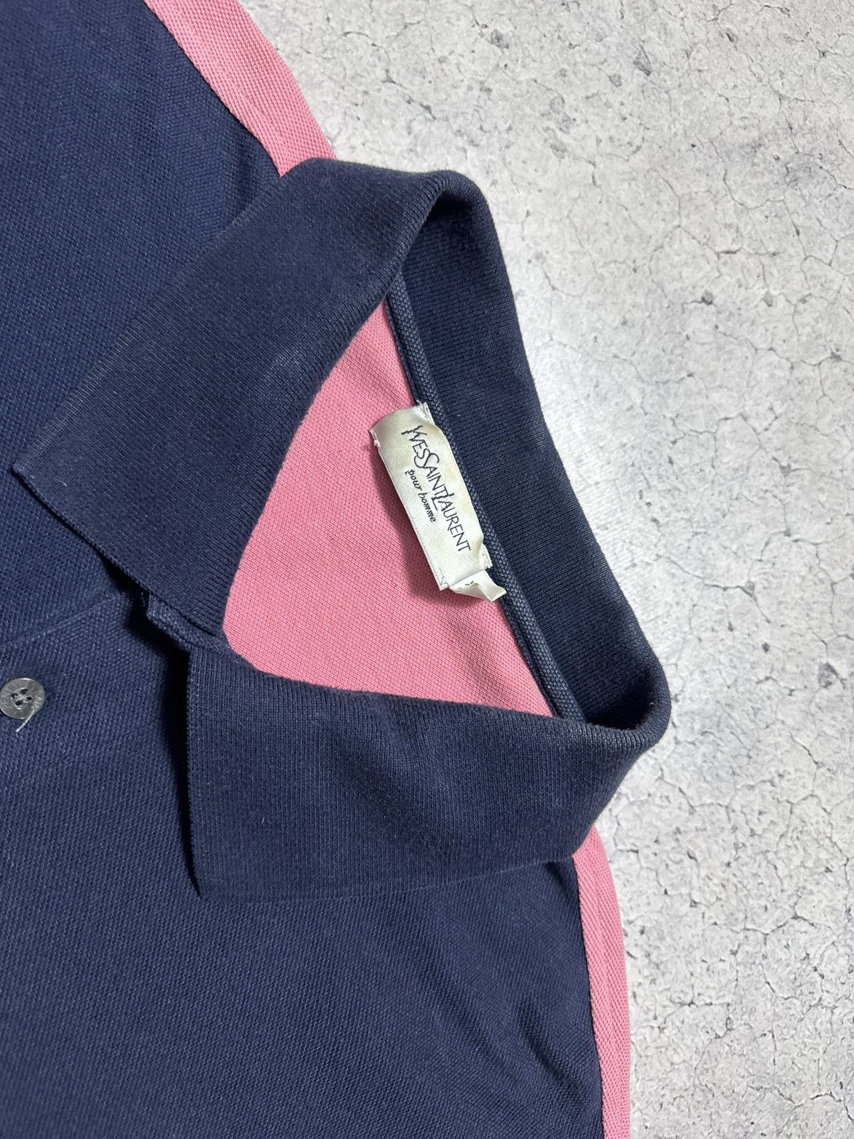 Yves Saint Laurent Yves Saint Laurent YSL Big Logo Vintage Polo Shirt Size XXL Size US XXL / EU 58 / 5 - 6 Thumbnail