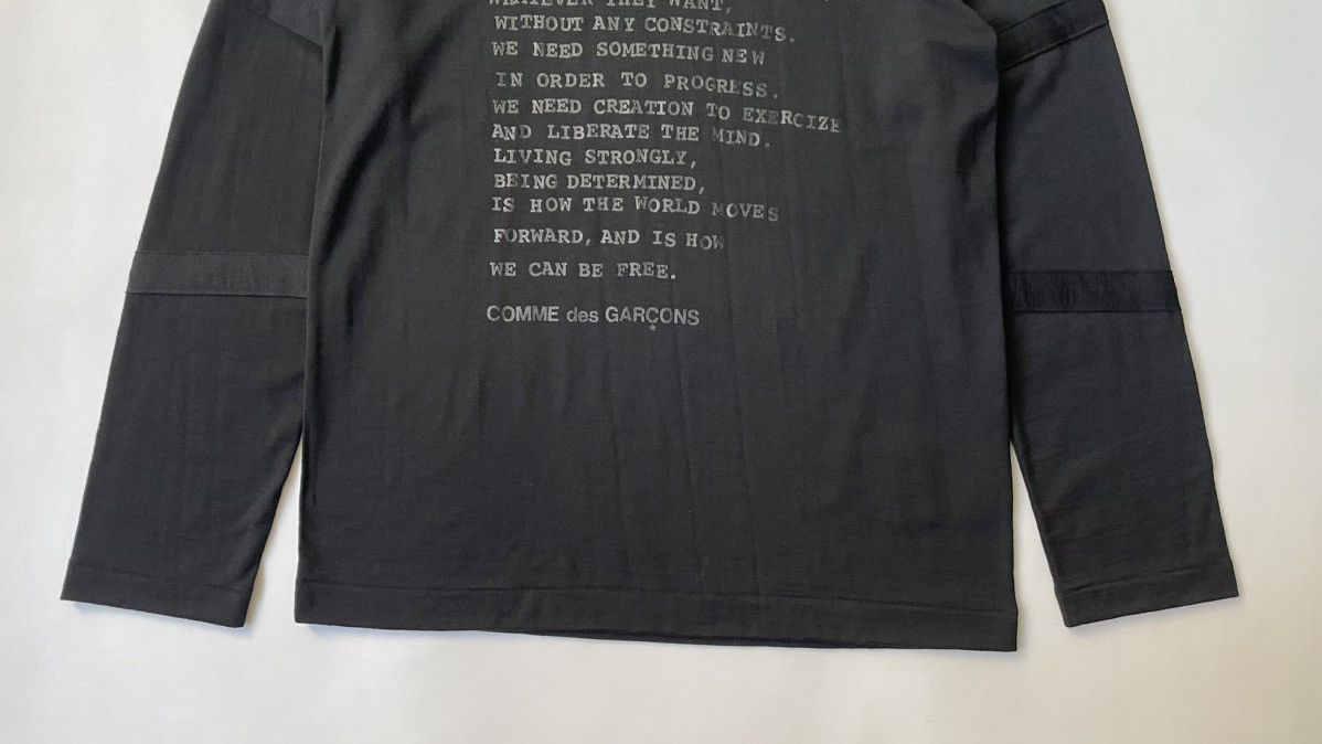 Comme des Garcons A/W 11 Black Wool ‘Poem’ Sweater Size US M / EU 48-50 / 2 - 5 Thumbnail