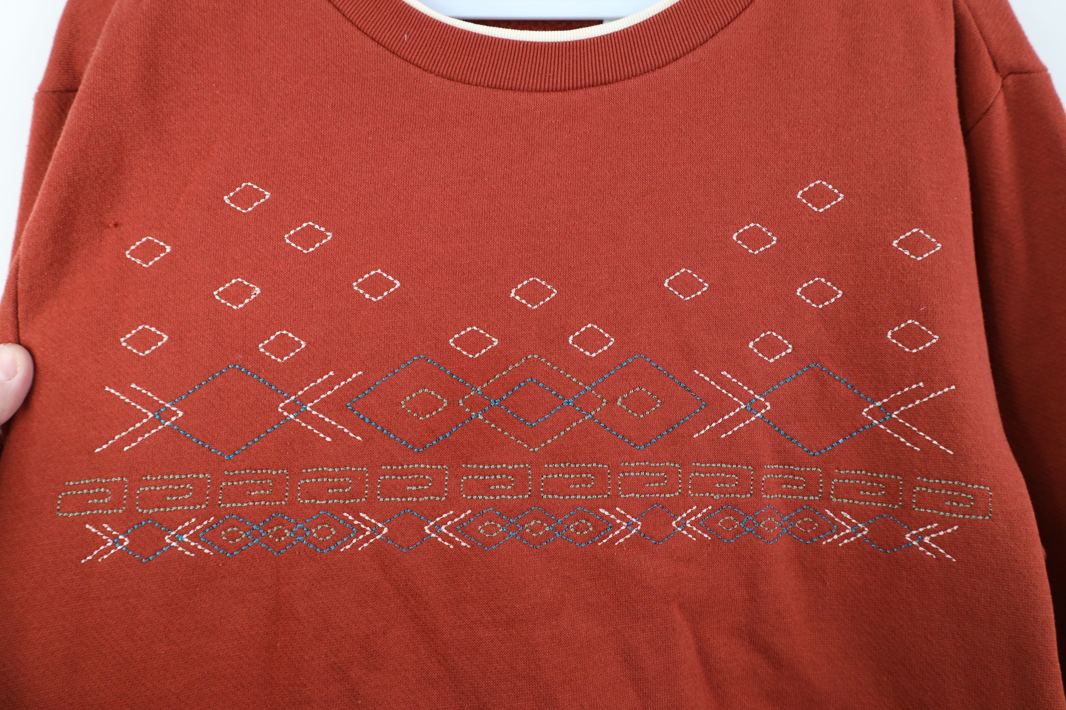 Vintage Vintage 90s Streetwear Southwestern Geometric Sweatshirt Size M / US 6-8 / IT 42-44 - 4 Thumbnail