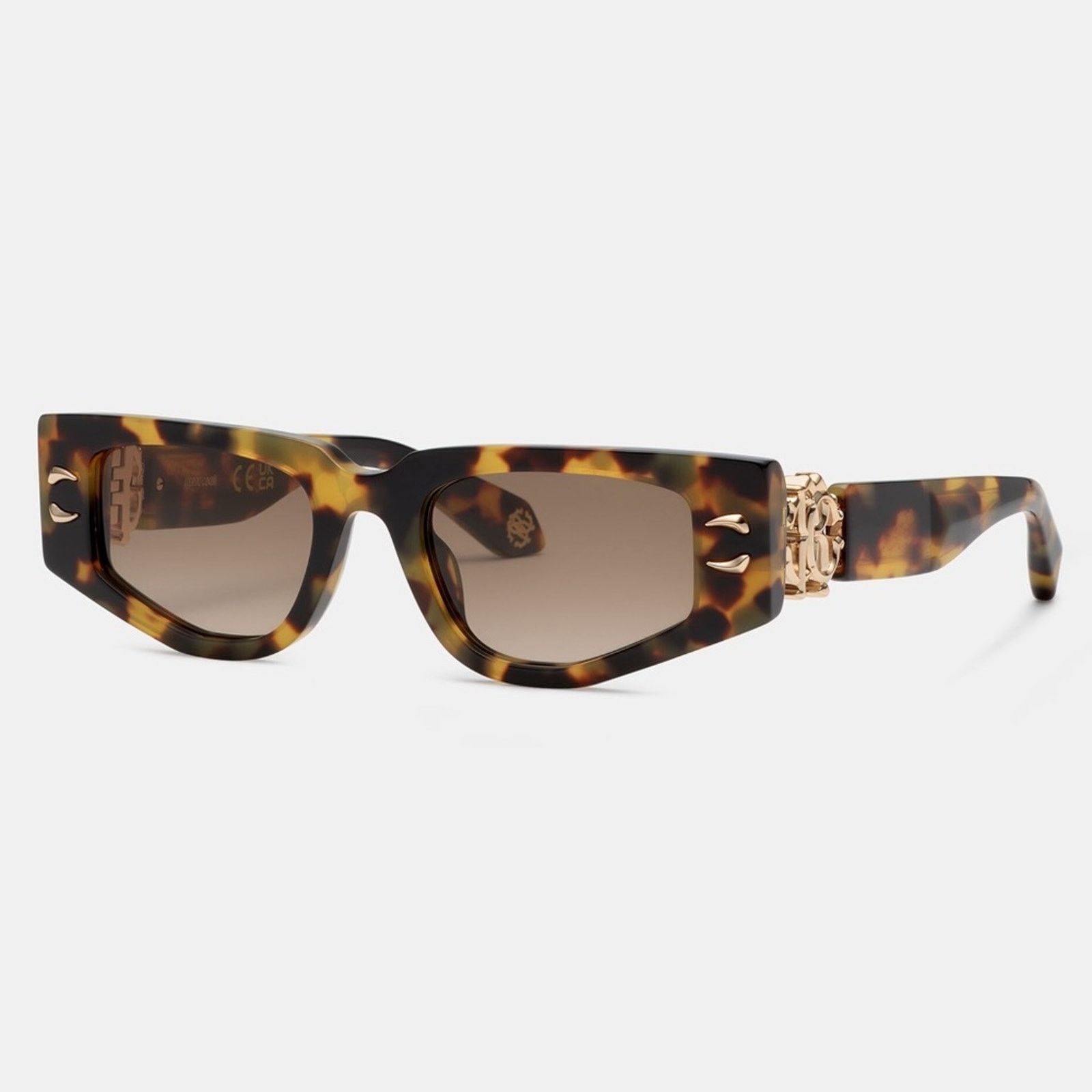 Roberto Cavalli New! Roberto Cavalli SRC057M 0777 Chic Havana Sunglasses Size ONE SIZE - 1 Thumbnail