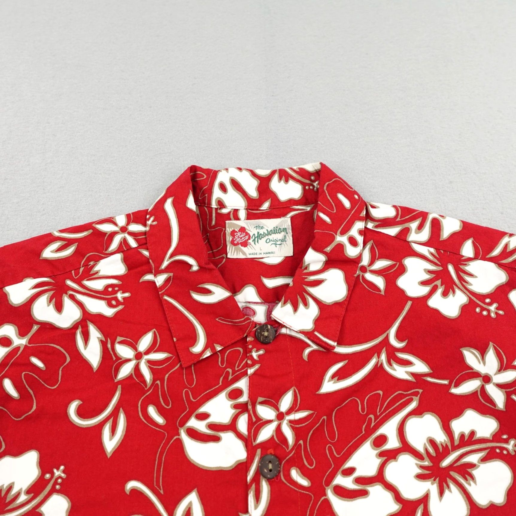Hilo Hattie Hilo Hattie Hawaiian Shirt Mens Medium Red Floral Button Up Aloha Tropical Size US M / EU 48-50 / 2 - 2 Thumbnail