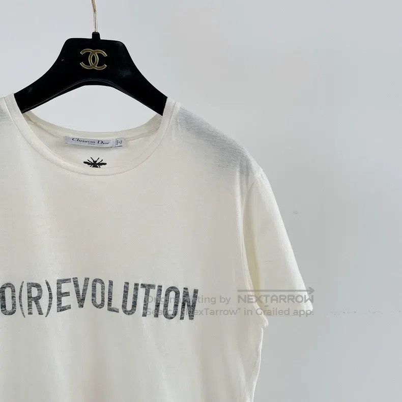 Dior Dior White letter T-shirt Size S / US 4 / IT 40 - 3 Thumbnail