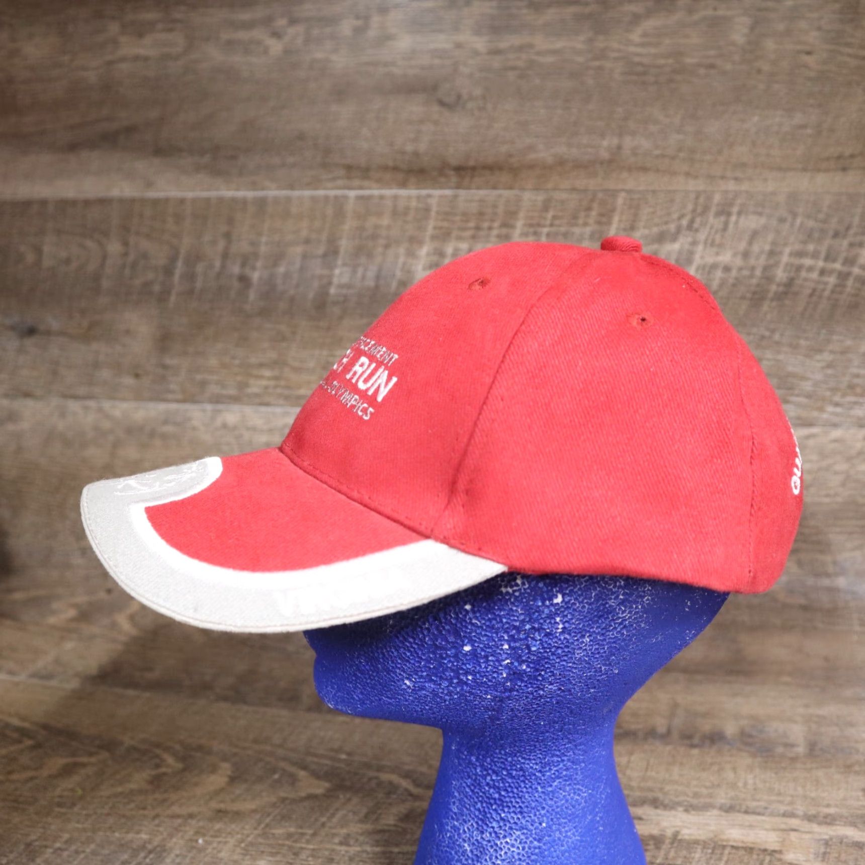 Vintage Law Enforcement Torch Run Virginia VA Baseball Cap Hat Special Olympics Adult Size ONE SIZE - 7 Thumbnail