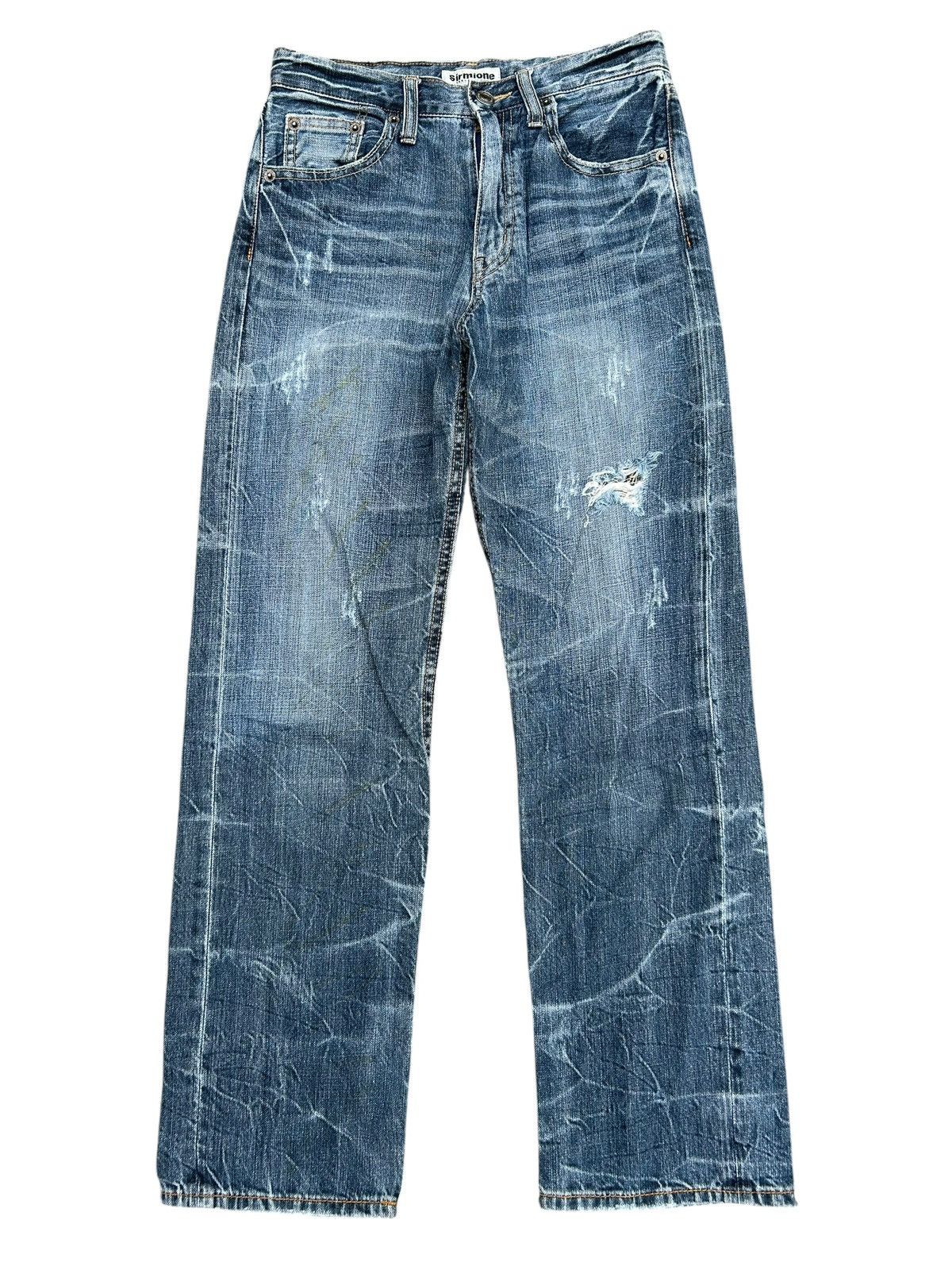 Kapital Vintage Skull Japanese Brand Sirmione Distressed Denim Jeans Size US 27 - 3 Thumbnail