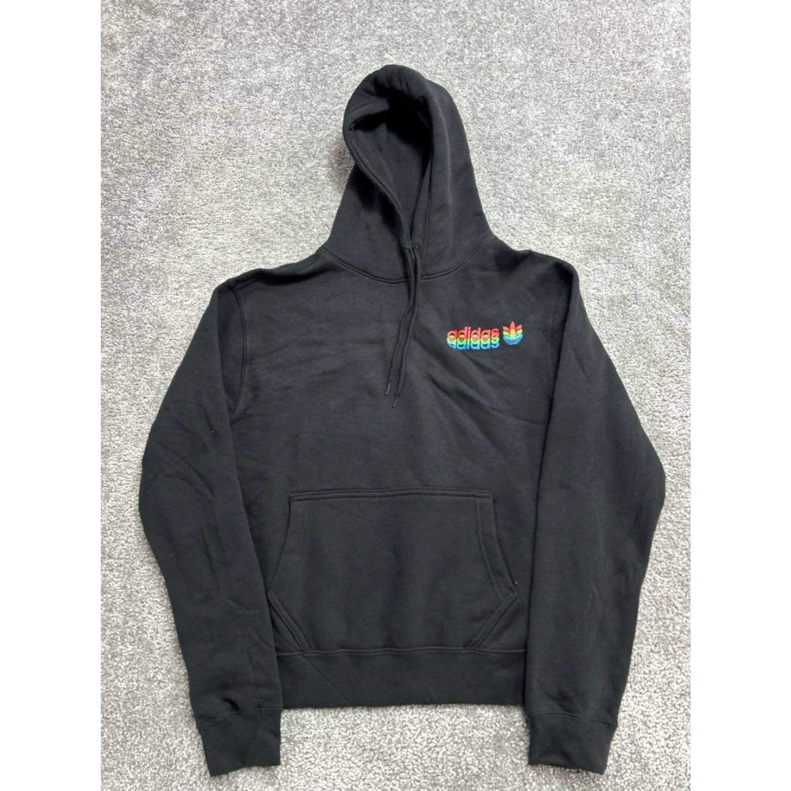 Adidas Adidas Essentials Hoodie Womens Small Black Cotton Casual Size S / US 4 / IT 40 - 2 Thumbnail