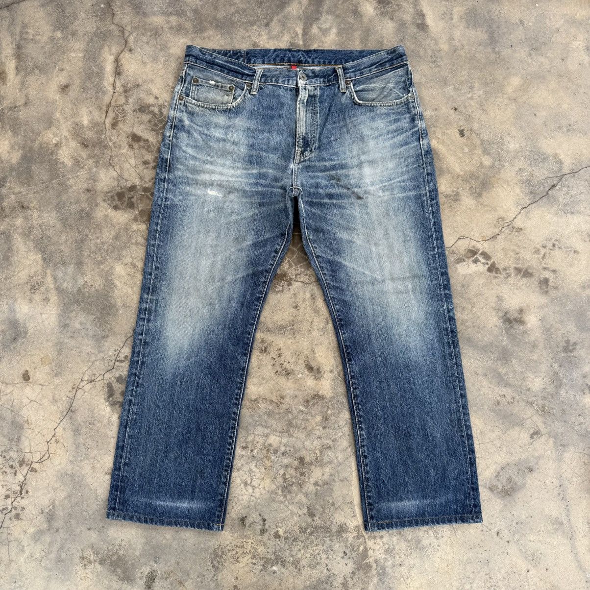 Japanese Brand × Jean × Vintage VINTAGE JAPANESE FADED JEAN DENIM PANTS Size US 37 - 1 Thumbnail