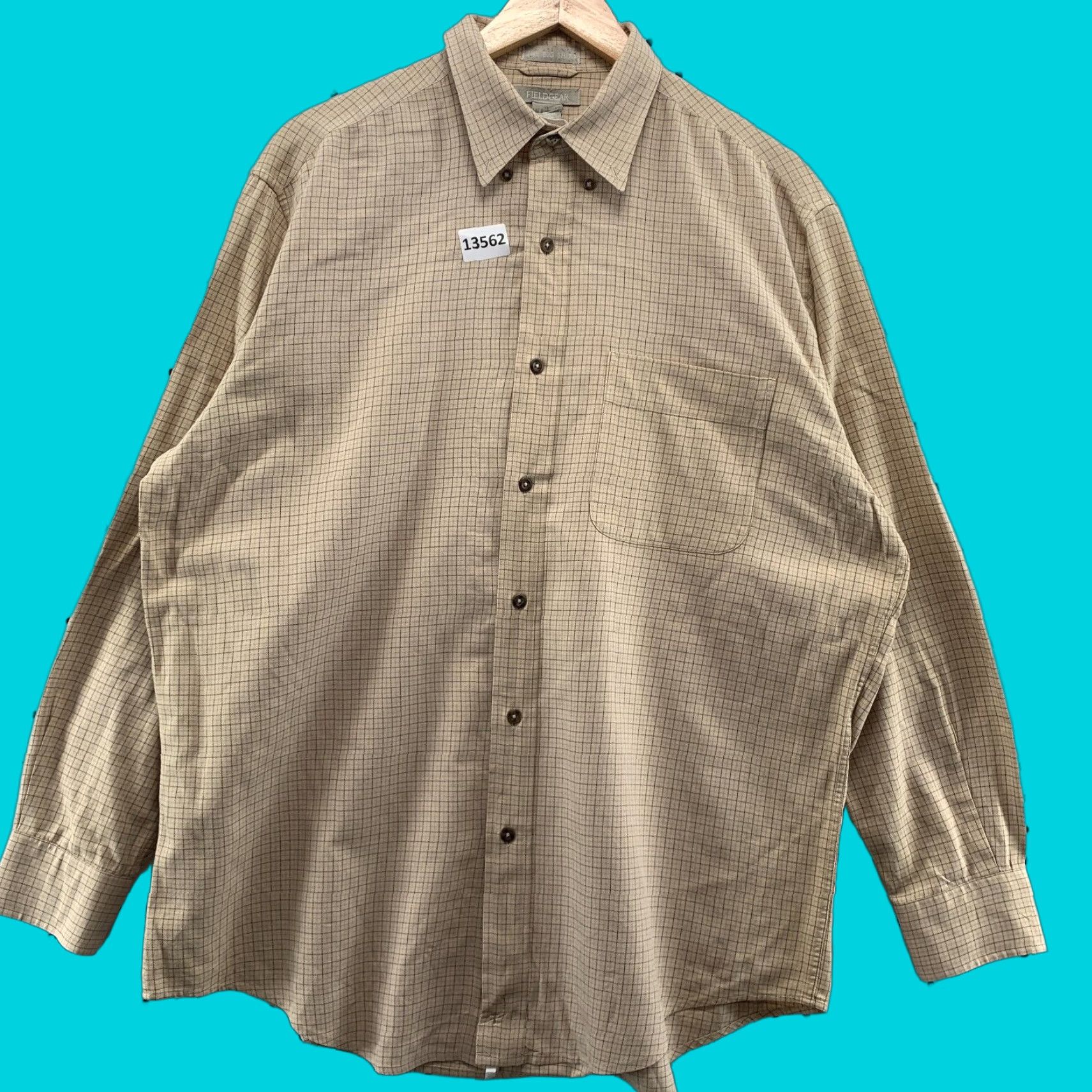 Vintage Vintage Fieldgear Men's Oversized Flannel Shirt M Brown Check Long Sleeve Casual Winter Size US M / EU 48-50 / 2 - 1 Thumbnail