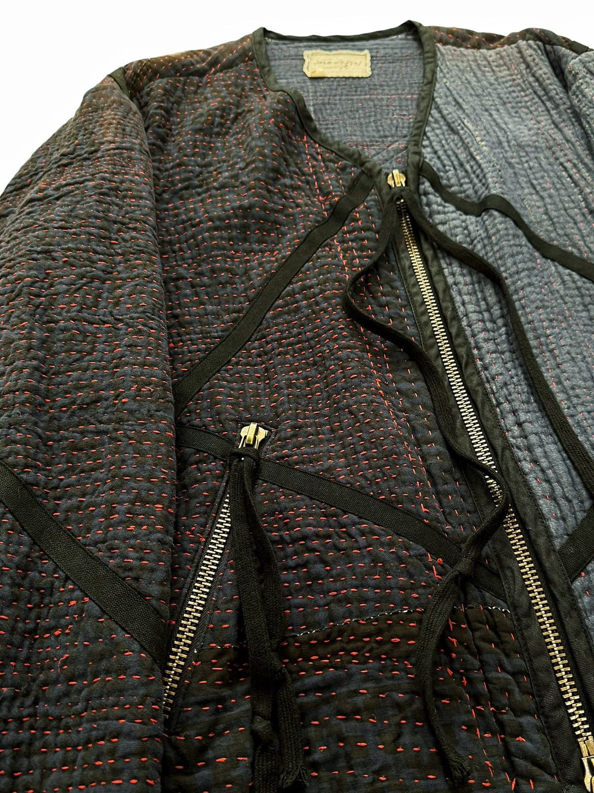 Greg Lauren 1/1 Sample Kantha Boro Modern Flight Jacket Size US L / EU 52-54 / 3 - 5 Thumbnail
