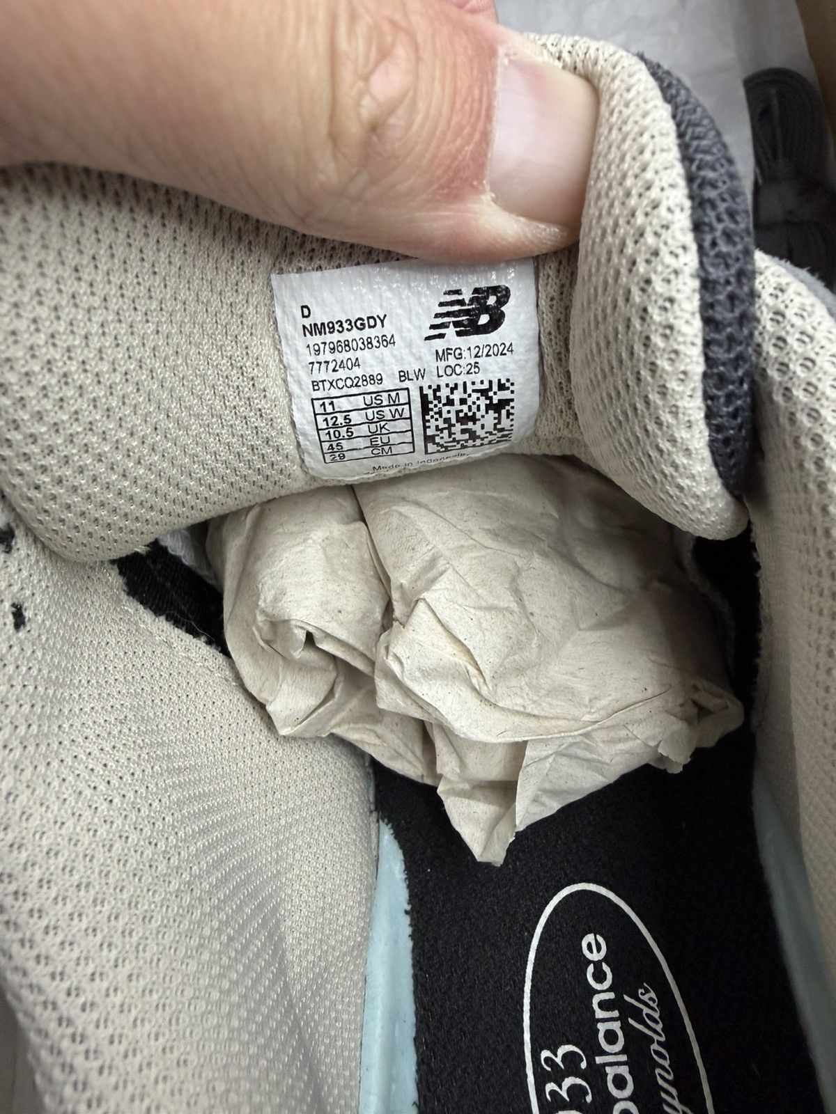New Balance New Balance 993 Andrew Reynolds Grey Alphanumeric Size US 11 / EU 44 - 7 Thumbnail