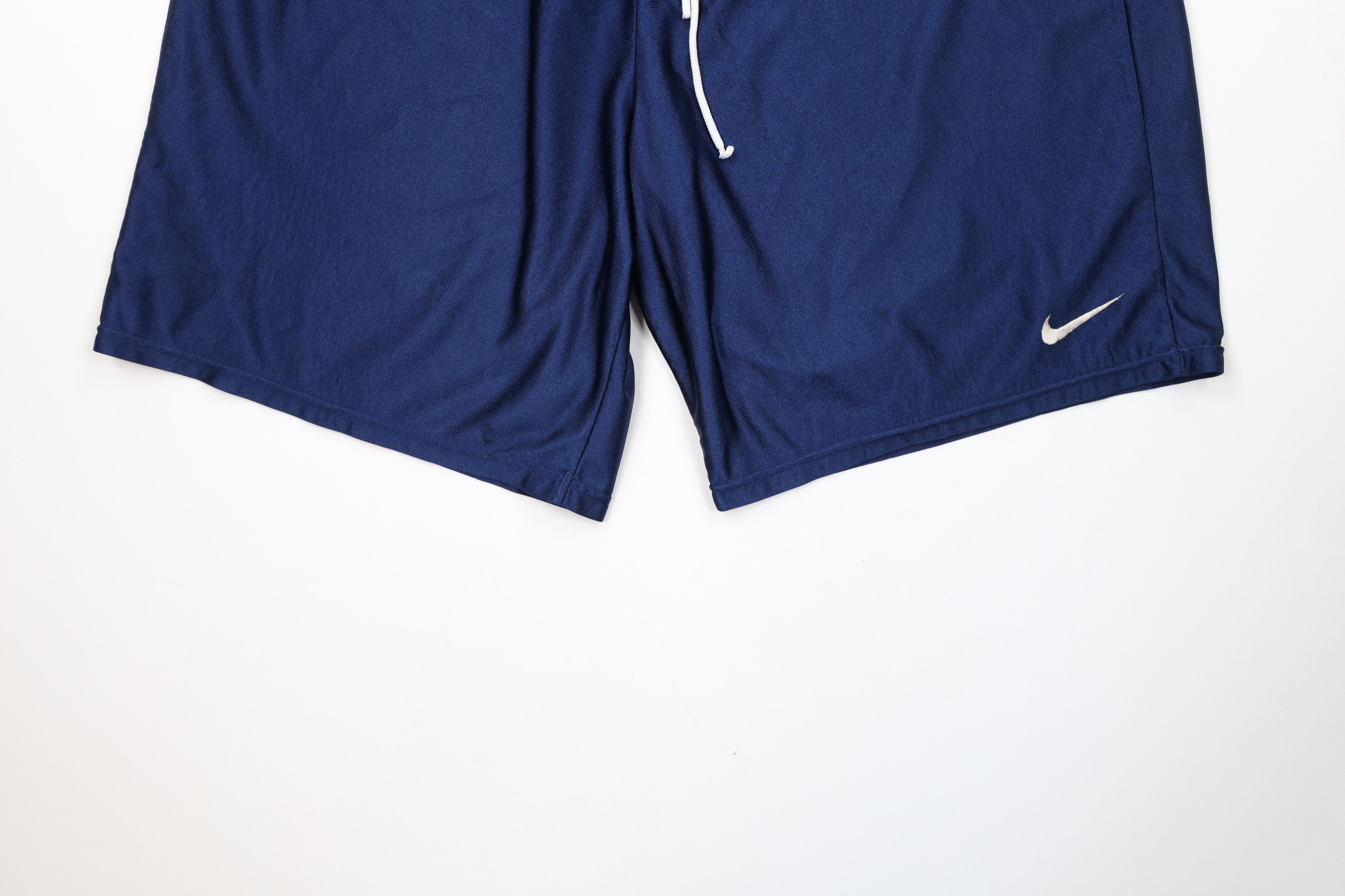 Nike × Vintage Vintage 90s Nike Scott Mini Swoosh Gym Shorts Blue USA Size US 36 / EU 52 - 4 Thumbnail