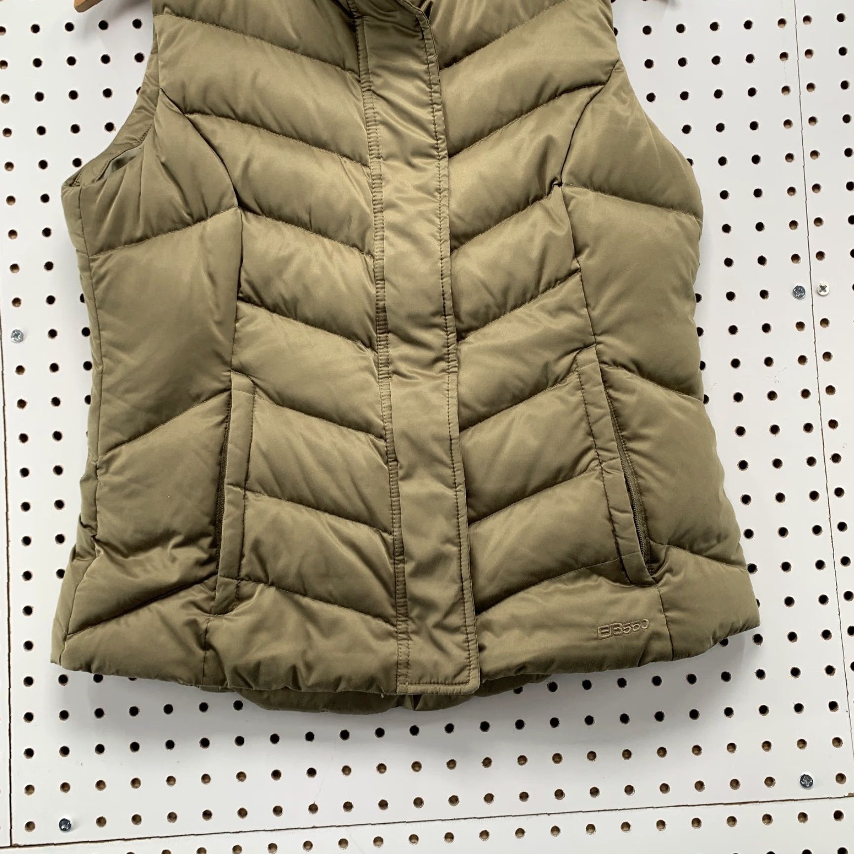 Eddie Bauer Eddie Bauer Puffer Vest Womens Small Brown Olive Goose Down 550 Premium Jacket Vest Size S / US 4 / IT 40 - 6 Thumbnail