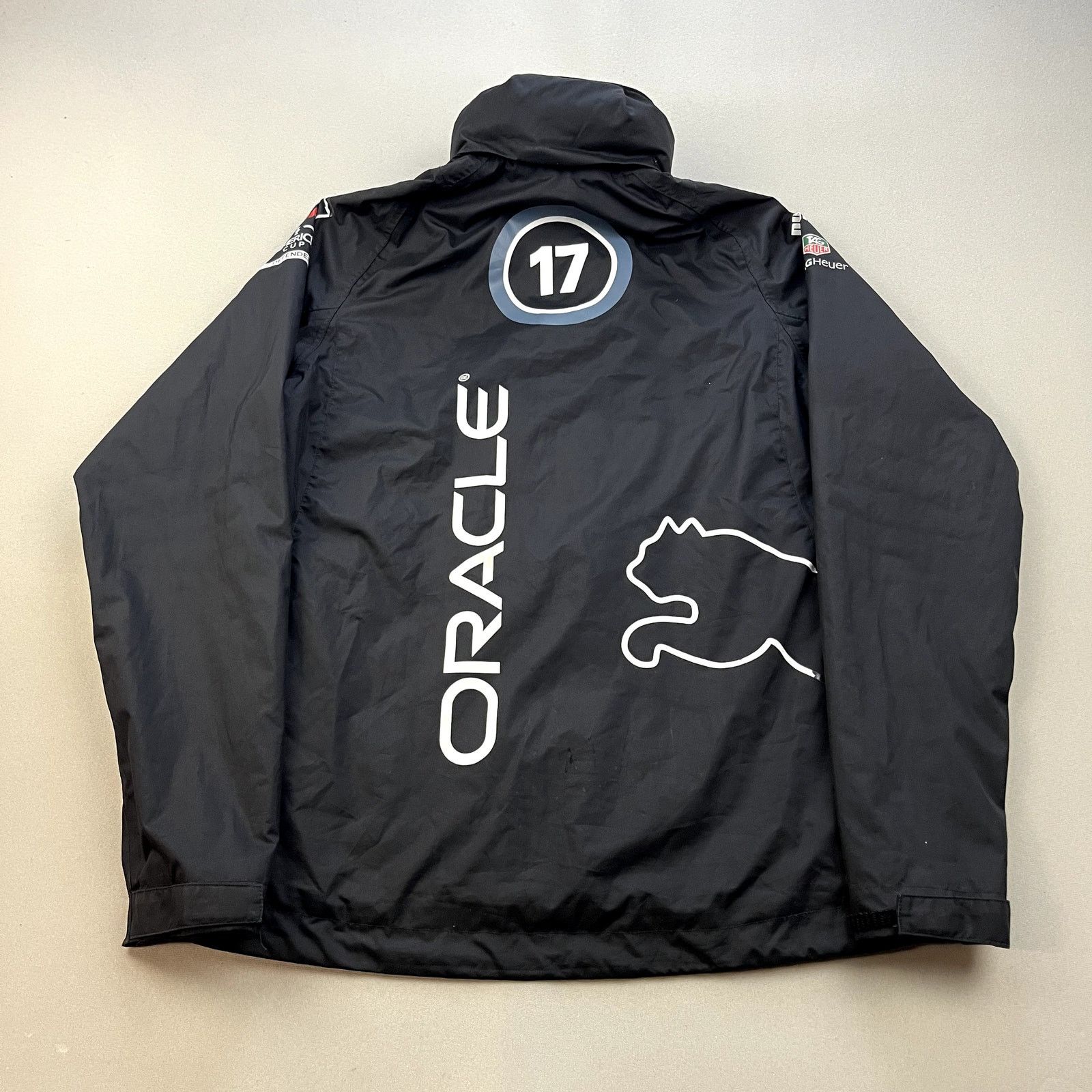 Oracle Sailing Jacket Small Black Puma USA America's Cup Zip