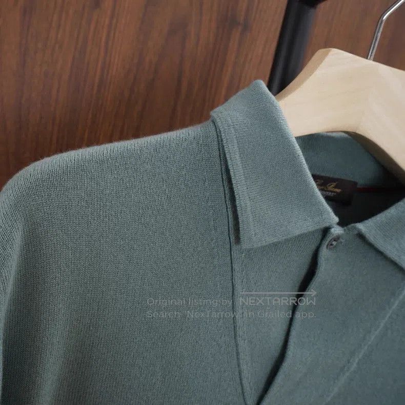 Loro Piana Loro Piana Men's Knitted Polo Size US M / EU 48-50 / 2 - 4 Thumbnail