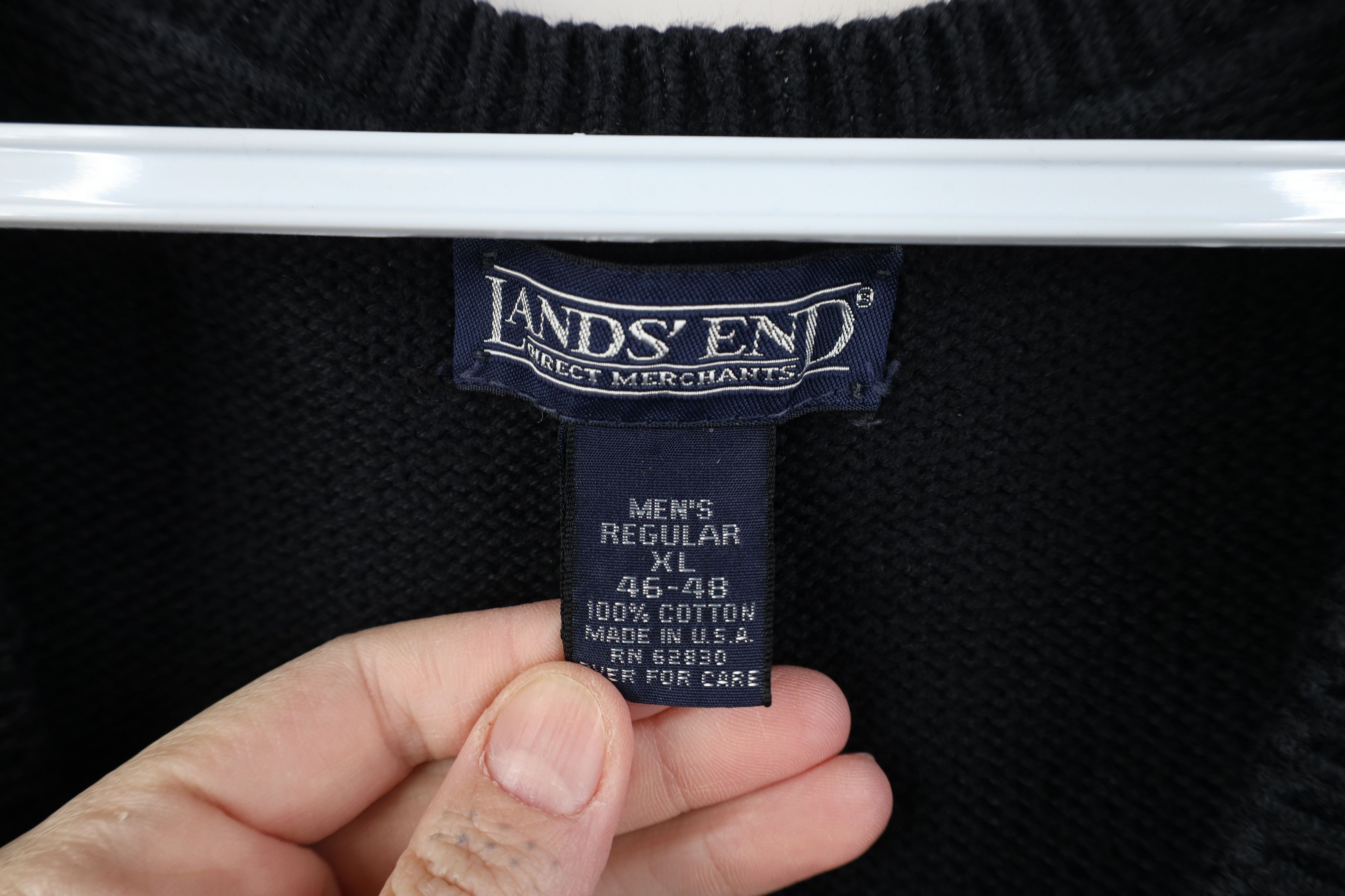 Lands' End Vintage 90s Lands End University of Findlay Sweater Vest Size US XL / EU 56 / 4 - 6 Thumbnail
