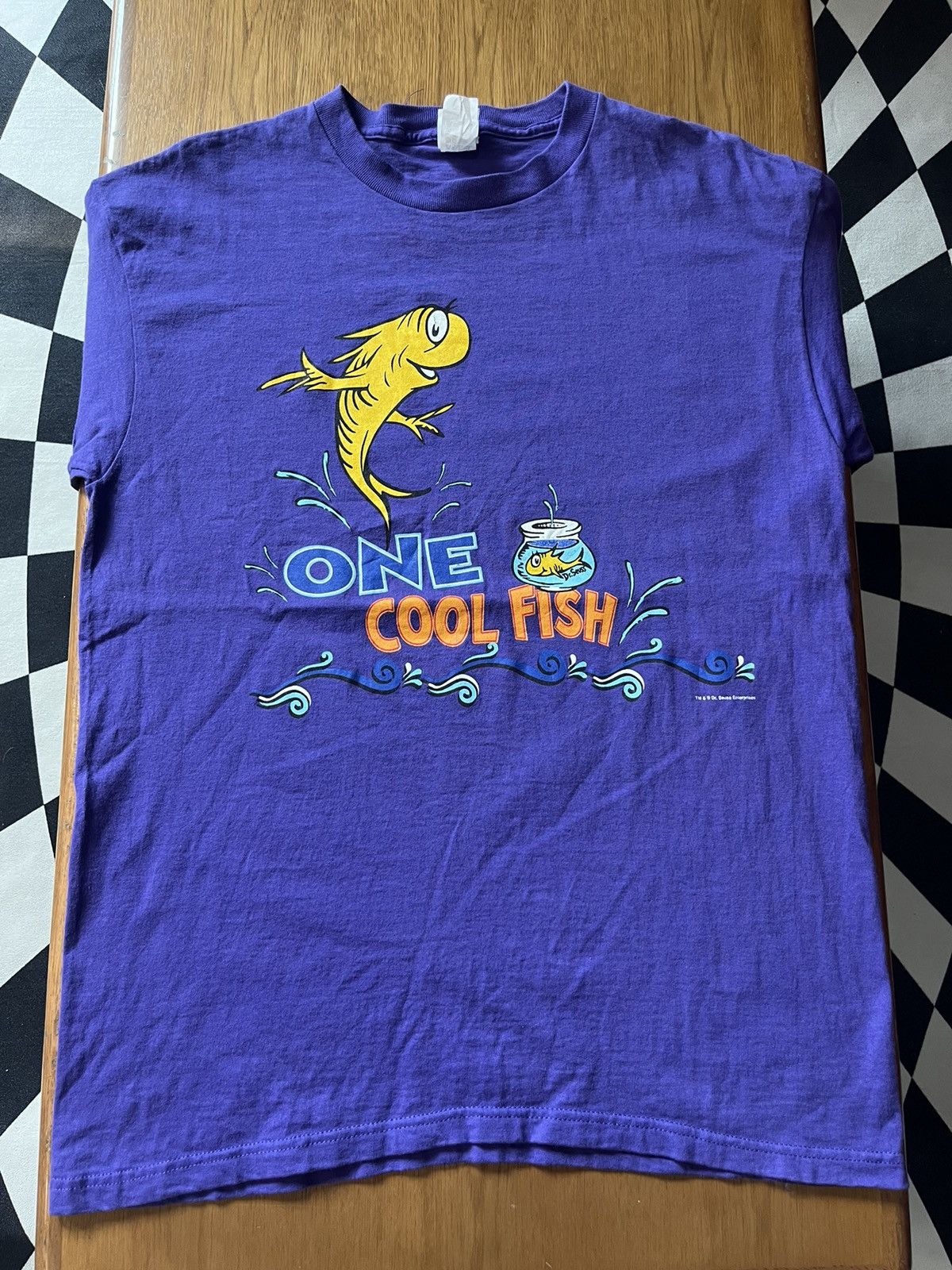 Disney Vintage Dr. Seuss One Cool Fish 90’s T-Shirt Size US L / EU 52-54 / 3 - 3 Thumbnail