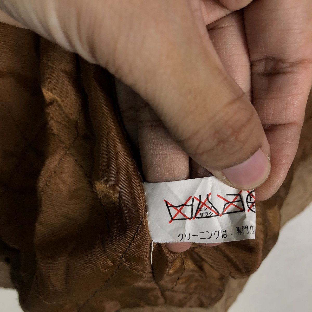 Japanese Brand 🔥Cropped Leather Biker Jacket Patch Work Mink Fur Collar Size US M / EU 48-50 / 2 - 18 Thumbnail