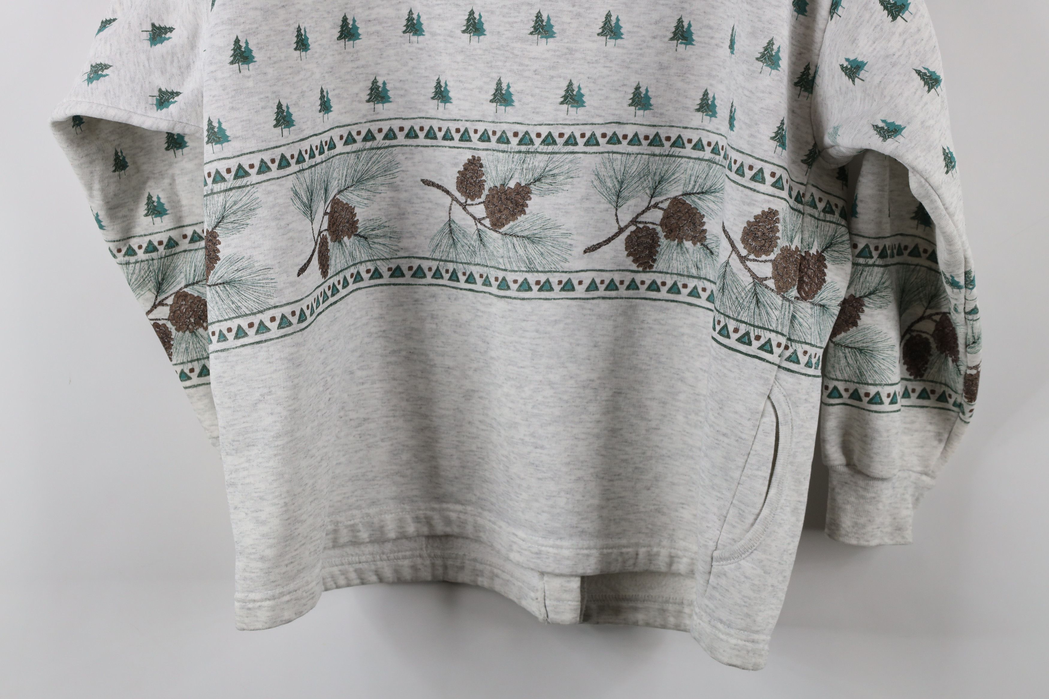 Vintage Vintage 90s Streetwear Christmas Print Cardigan Sweatshirt Size L / US 10 / IT 46 - 14 Thumbnail