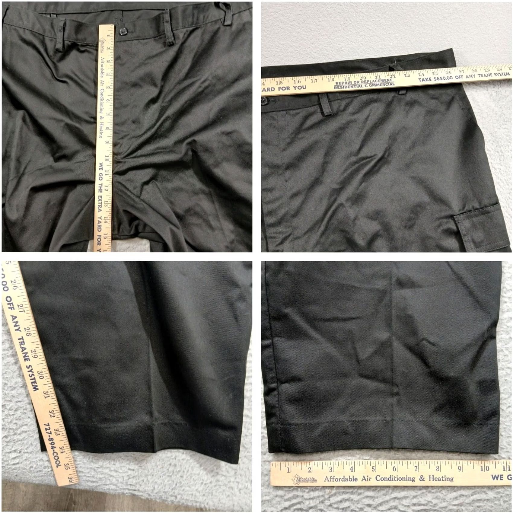 Vintage VINTAGE? Edwards Tuff-Tested Men's Utility Chino Cargo Pants Black NWT 52x34 Crew? Size US 36 / EU 52 - 5 Thumbnail