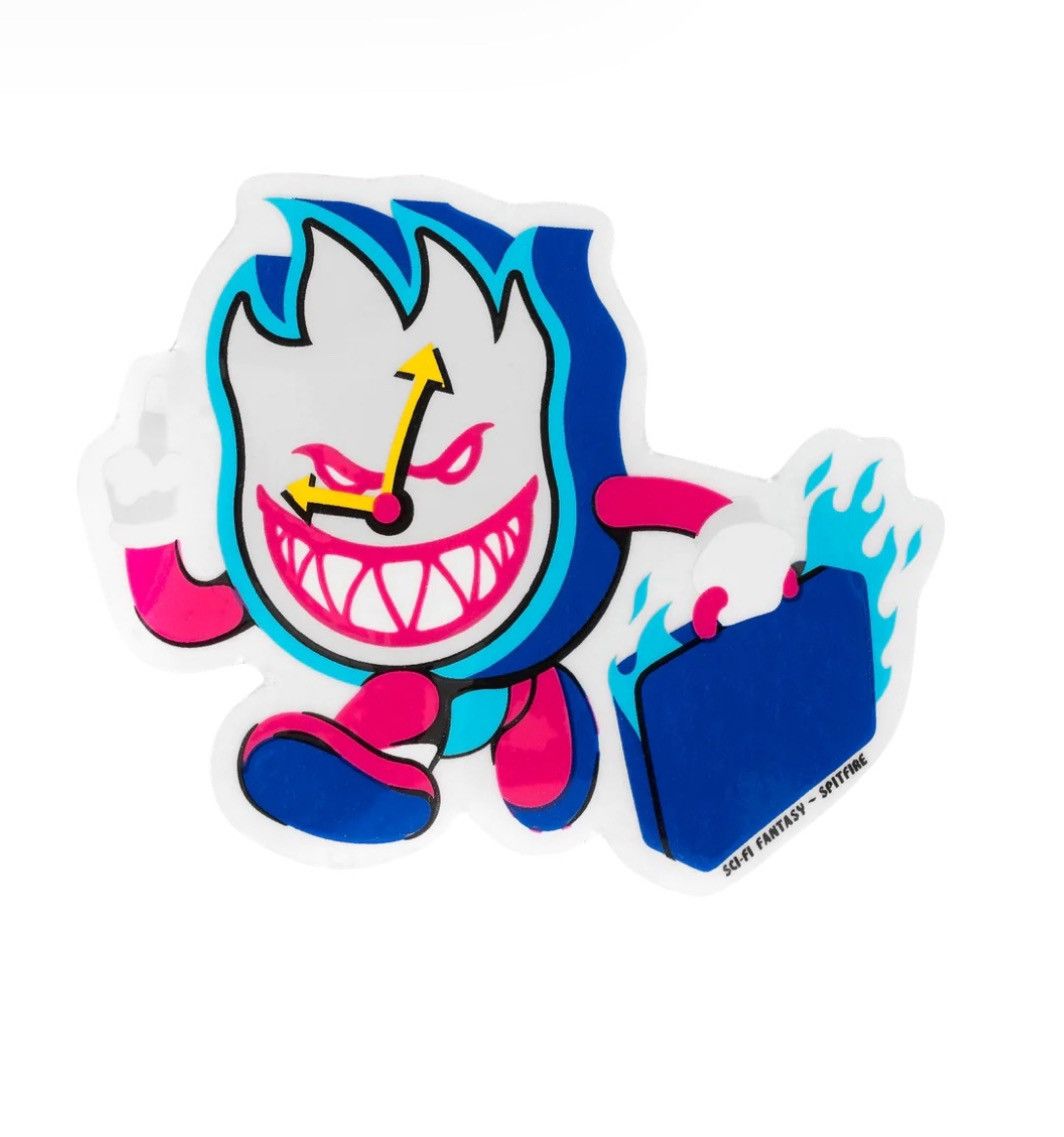 Sci-Fi Fantasy Sci-Fi Fantasy x Spitfire ‘Time Travel’ Clock-Flame Sticker Size ONE SIZE - 2 Thumbnail