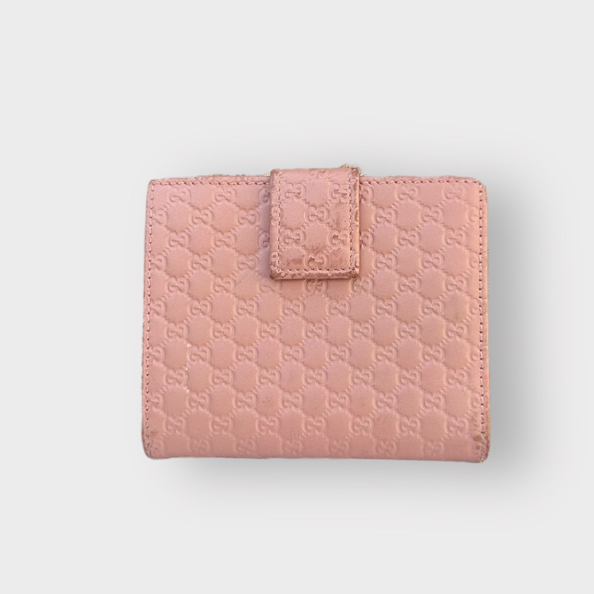 Gucci Gucci Wallet Pink Guccissima Leather Monogram Size ONE SIZE - 2 Thumbnail