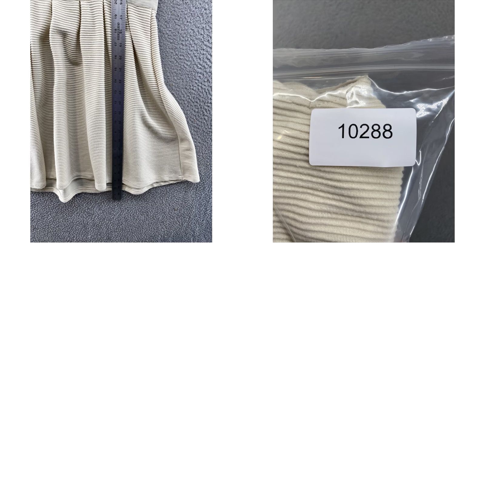 Vintage AMERICAN EAGLE Striped Sleeveless Dress Open Back Fit and Flare Size 4 Ivory Knit Cotton Blend Women Shirt Dress Womens Size S / US 4 / IT 40 - 9 Thumbnail