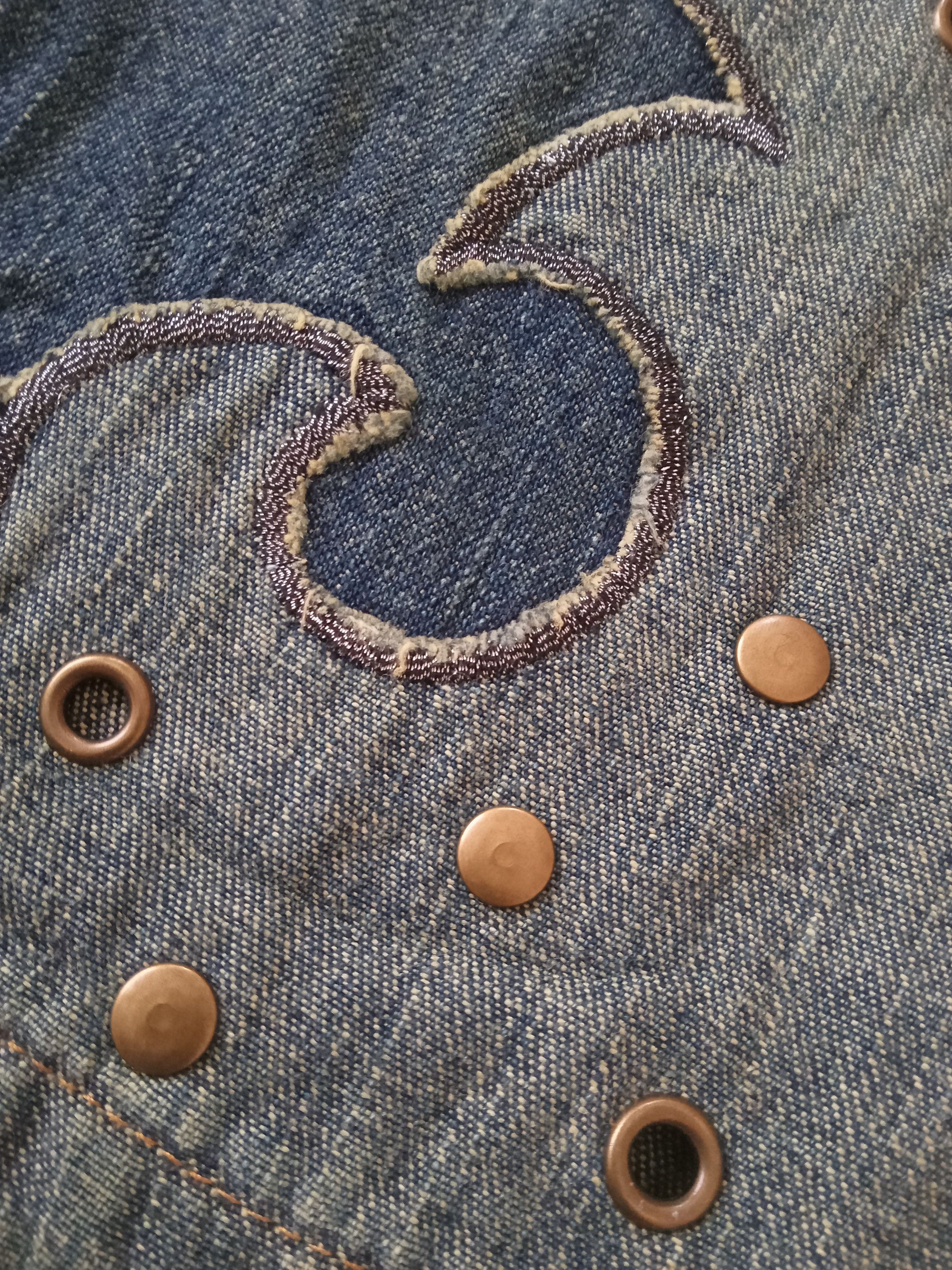 Japanese Brand Jouer Aux Echecs Flare Rare Design Jeans Size 29" - 9 Thumbnail