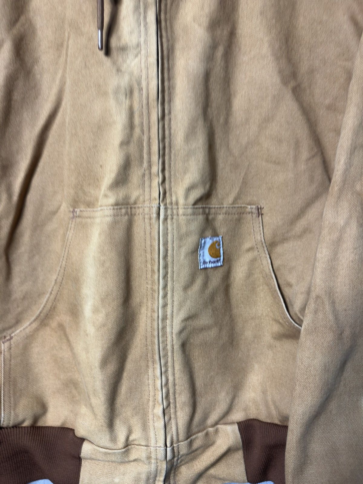 Carhartt CARHARTT Detroid Jacket Hooded Vintage Canvas Bomber Tan Men Size US S / EU 44-46 / 1 - 4 Thumbnail