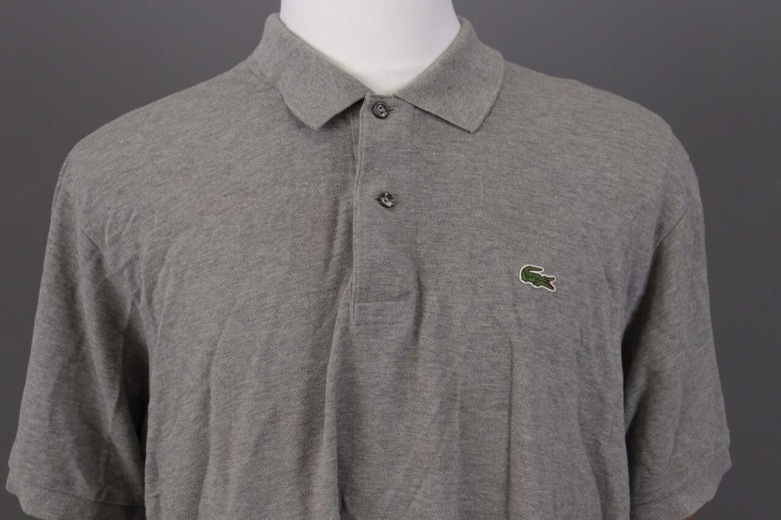 Lacoste Lacoste Classic Fit Gray Summer Polo Shirt Size 8 / 3XL Size US XXL / EU 58 / 5 - 4 Thumbnail