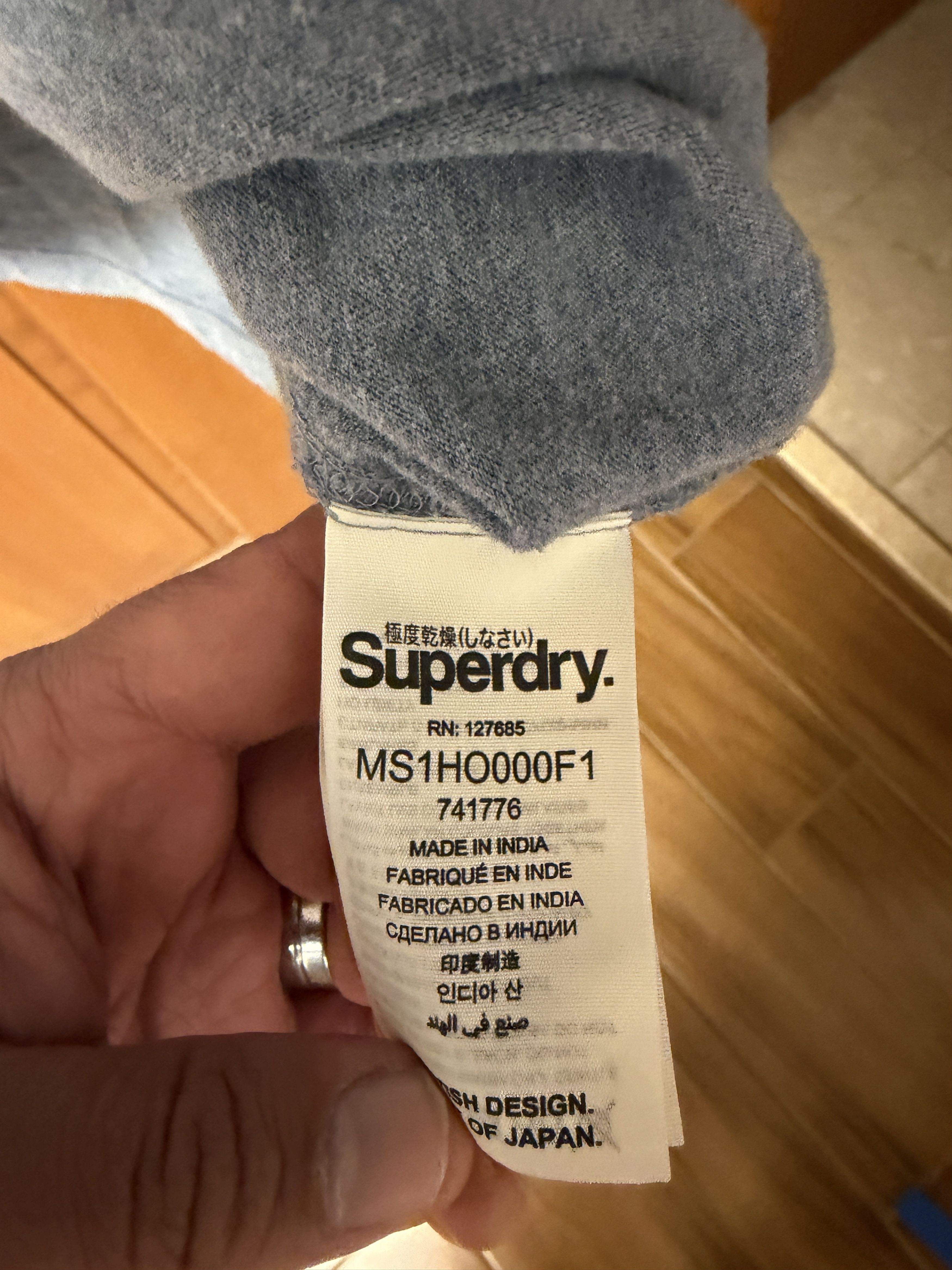 Superdry Superdry Men's Light Blue T- Shirt Size XXL Size US XXL / EU 58 / 5 - 4 Thumbnail