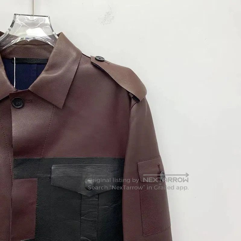 Valentino Valentino Brown Leather Jacket for Men . Size US M / EU 48-50 / 2 - 3 Thumbnail
